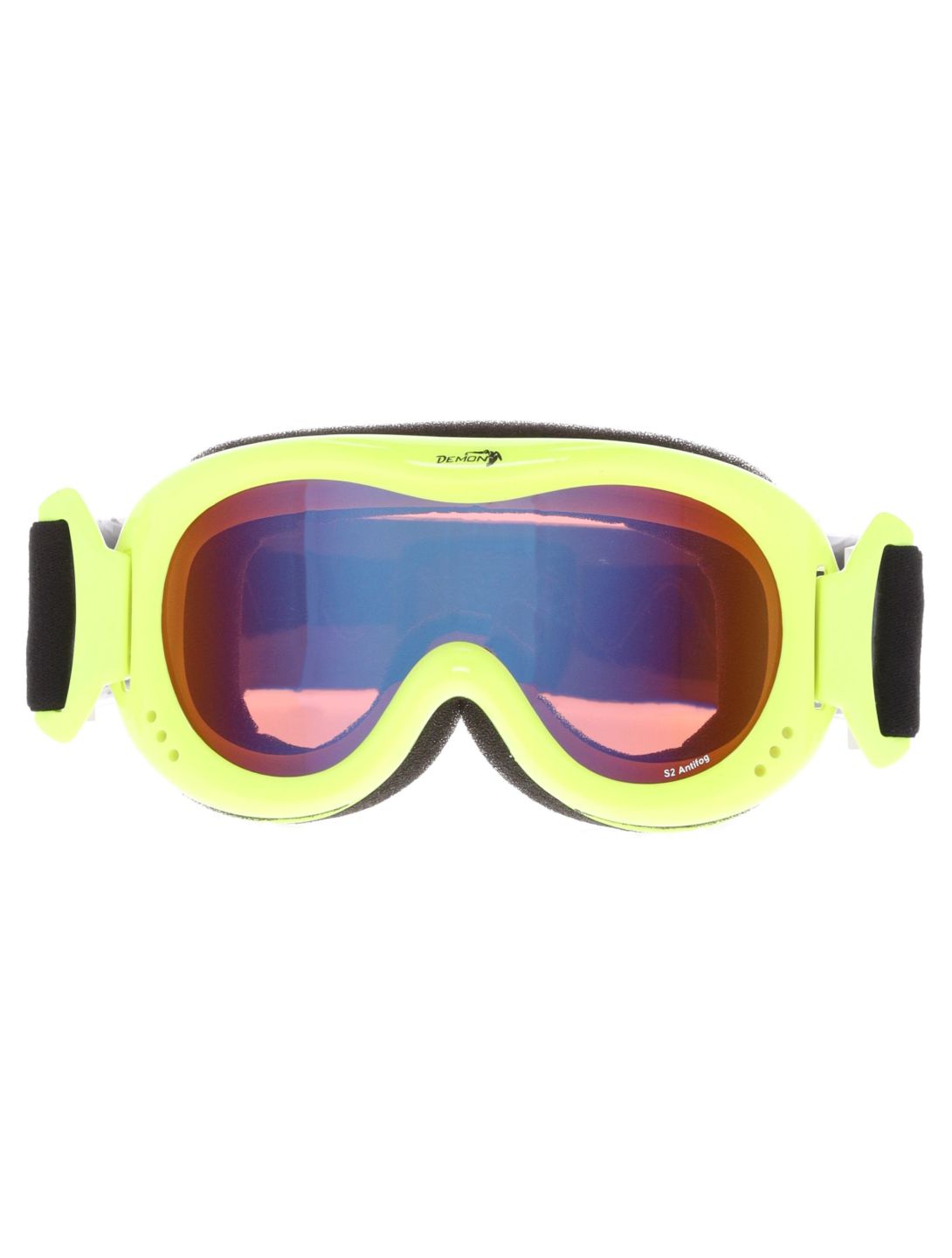 Demon, Snow 6 Mirror Skibrille Kinder Yellow Fluo Safety - Orange Blue Mirror gelb 