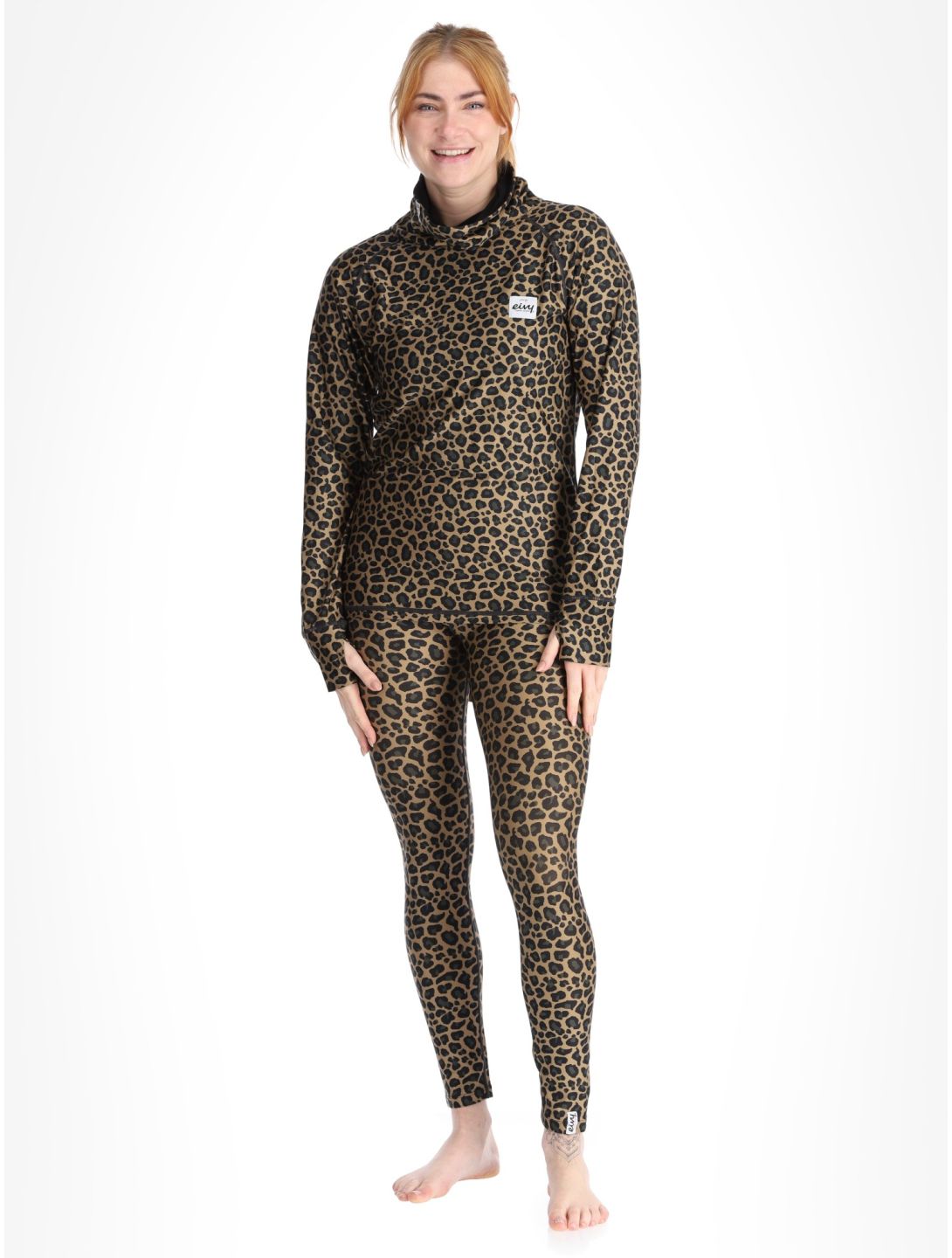 Eivy, Icecold Thermoshirt Damen Leopard braun 