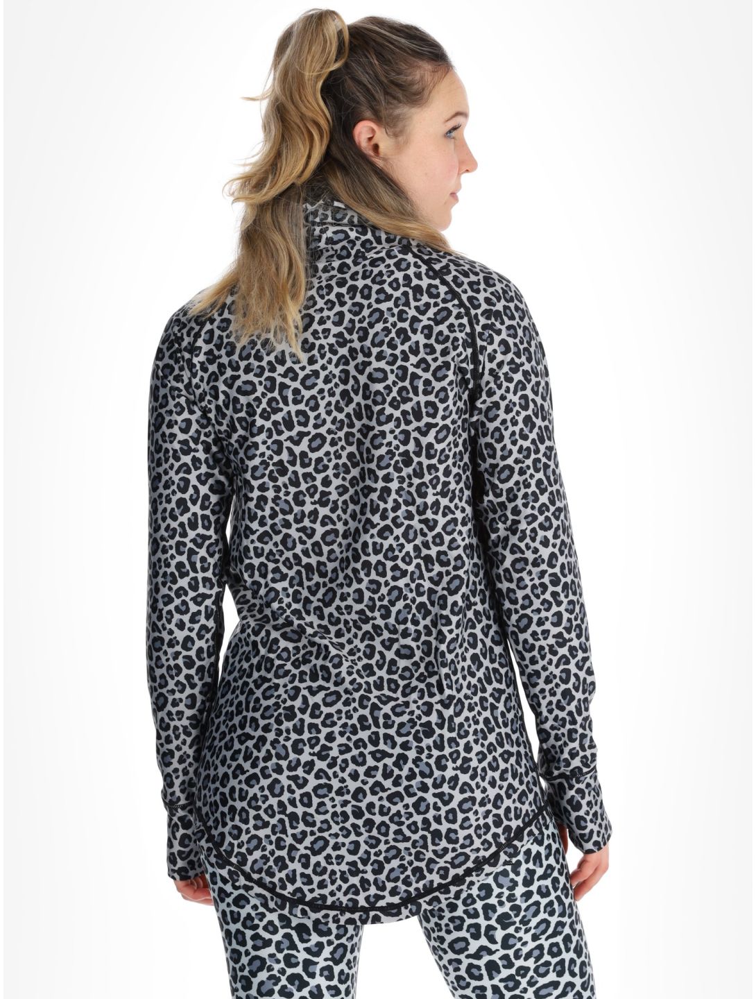 Eivy, Icecold Gaiter Thermoshirt Damen Snow Leopard weiß 