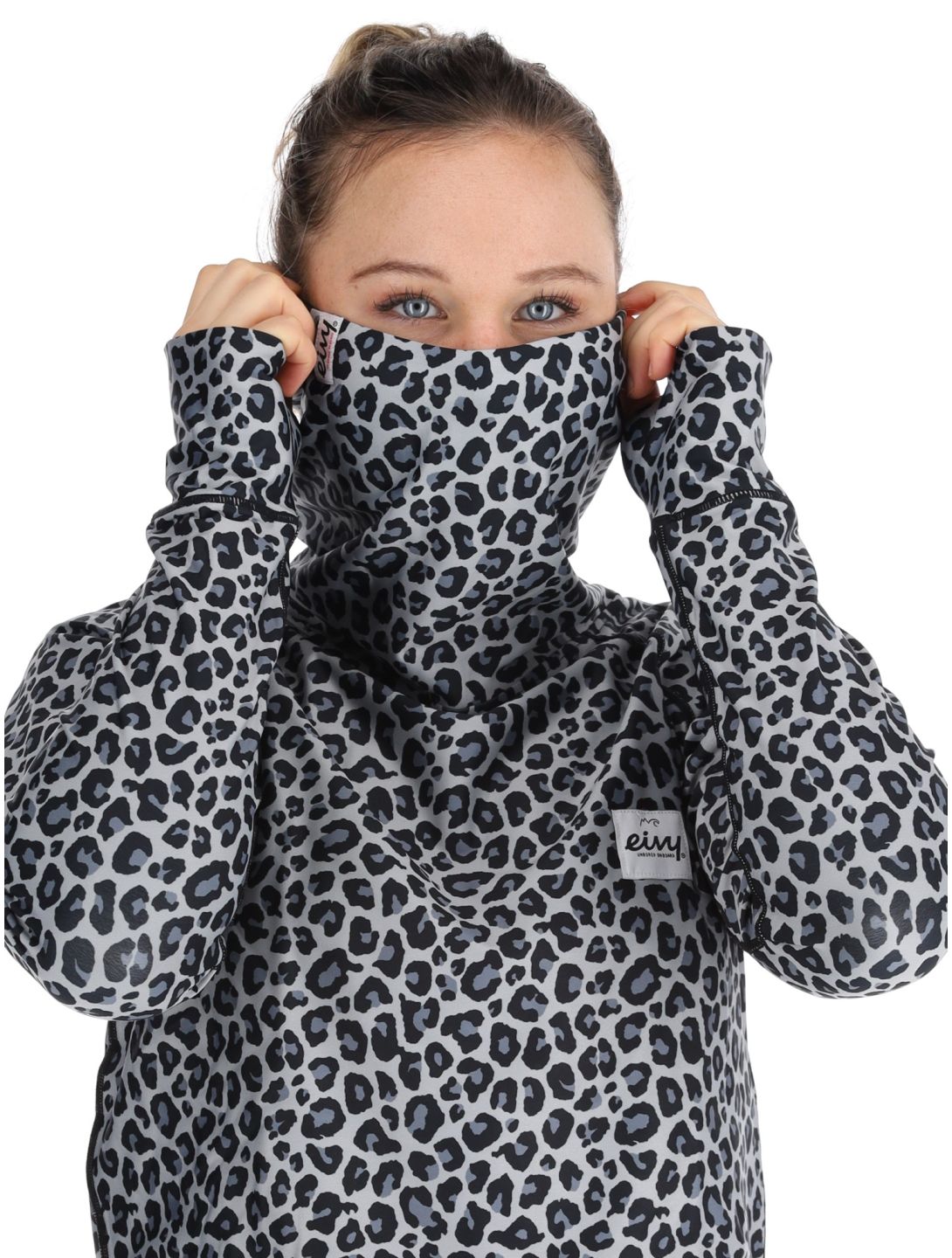 Eivy, Icecold Gaiter Thermoshirt Damen Snow Leopard weiß 