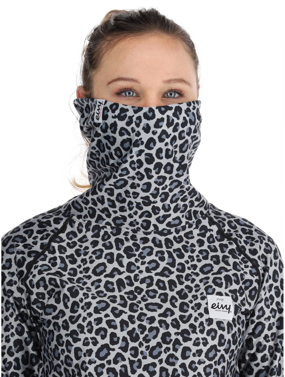 Eivy, Icecold Gaiter Thermoshirt Damen Snow Leopard weiß 