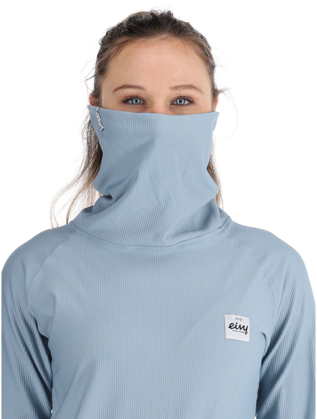 Eivy, Icecold Gaiter Rib Thermoshirt Damen Faded Fog blau 