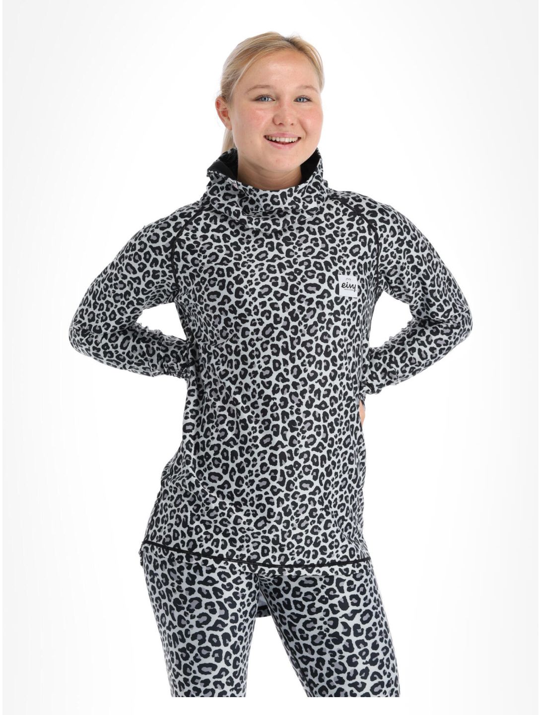 Eivy, Icecold Gaiter Thermoshirt Damen Snow Leopard weiß 