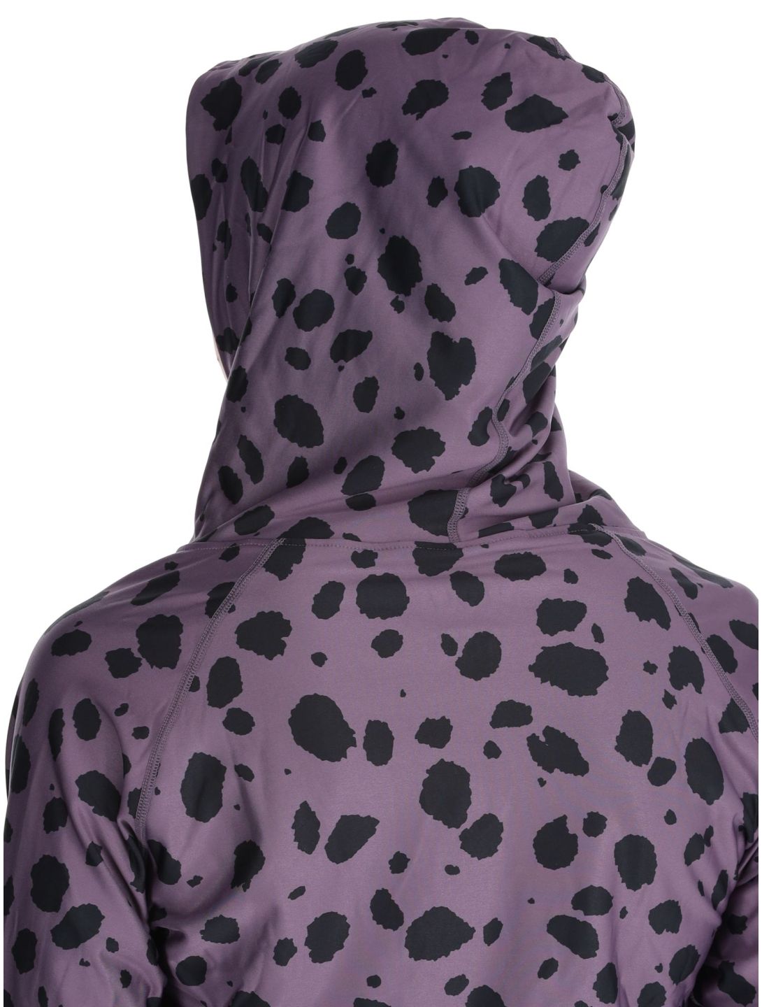 Eivy, Icecold Hood Thermoshirt Damen Purple Cheetah schwarz, violett 