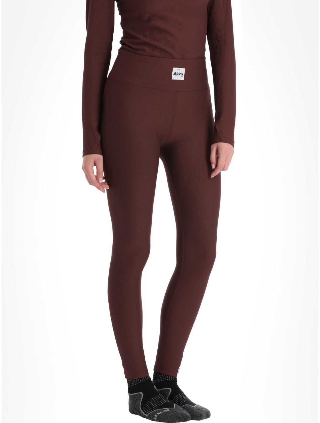 Eivy, Icecold Rib Tights Thermohose Damen Wine burgund 