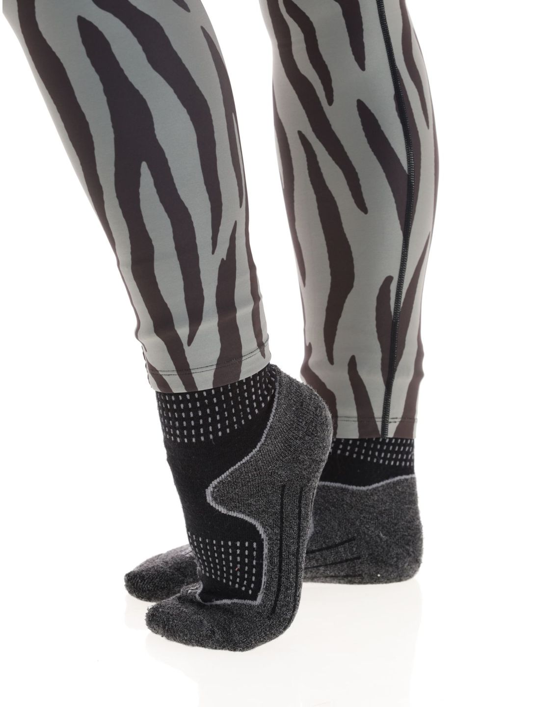 Eivy, Icecold Tights Thermohose Damen Zebra Oak grau, schwarz 