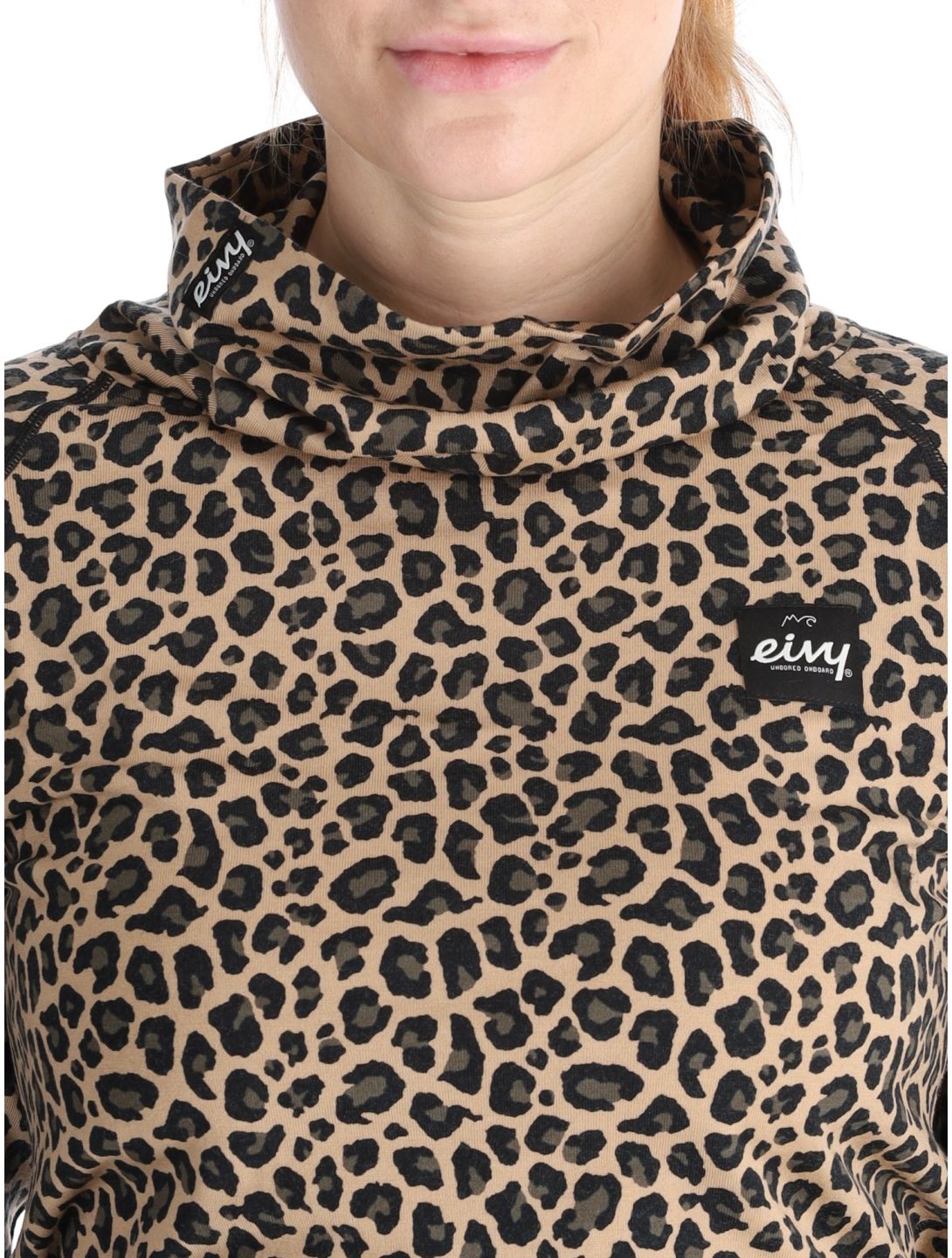 Eivy, Icecold Wool Thermoshirt Damen Leopard braun 