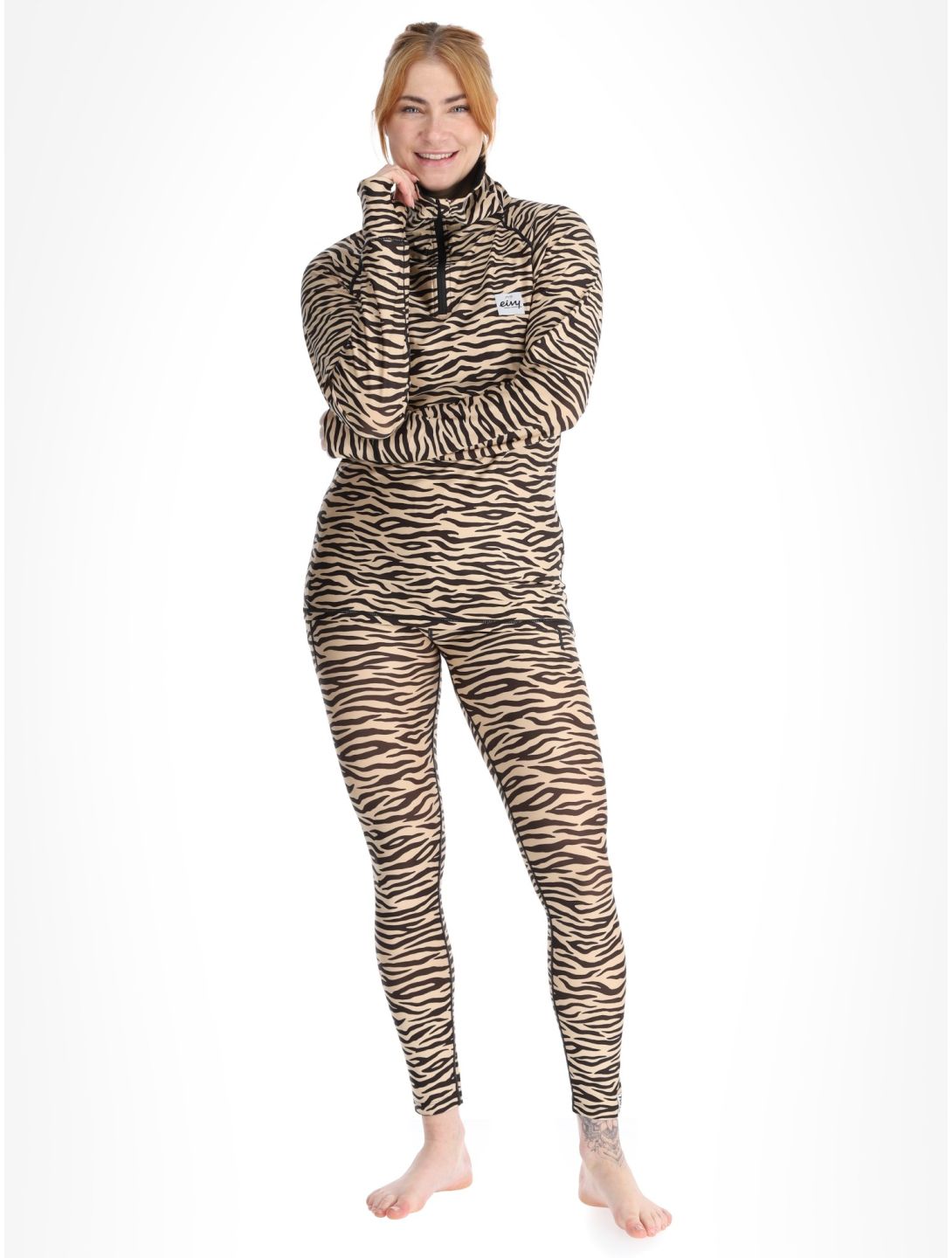 Eivy, Icecold Zip Pullover Damen Zebra braun 