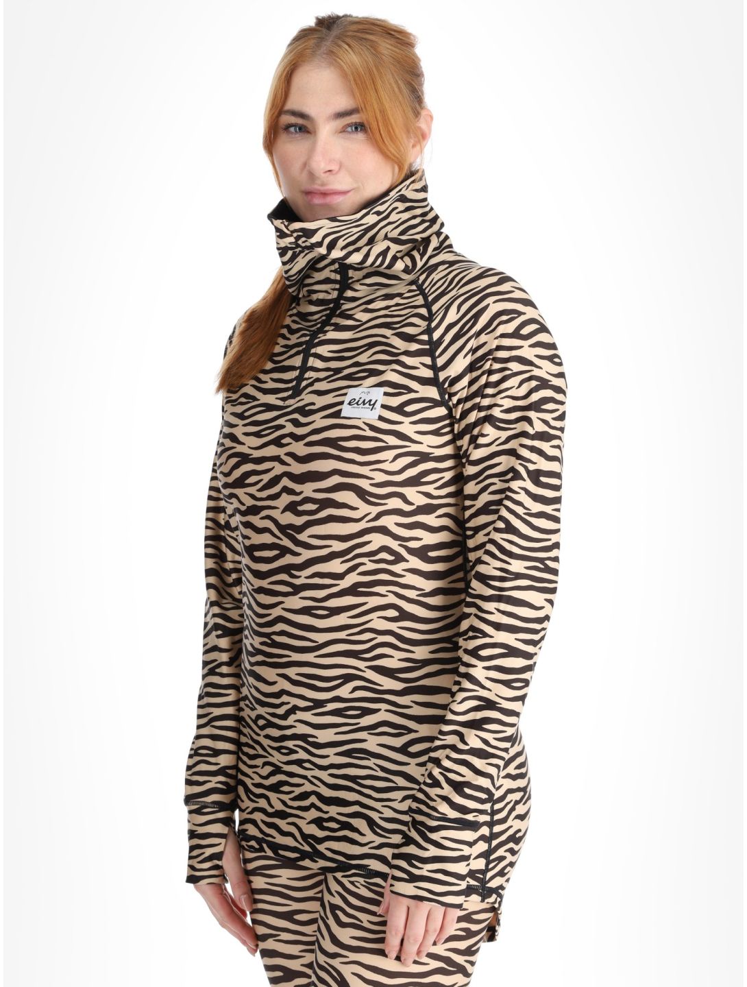 Eivy, Icecold Zip Pullover Damen Zebra braun 