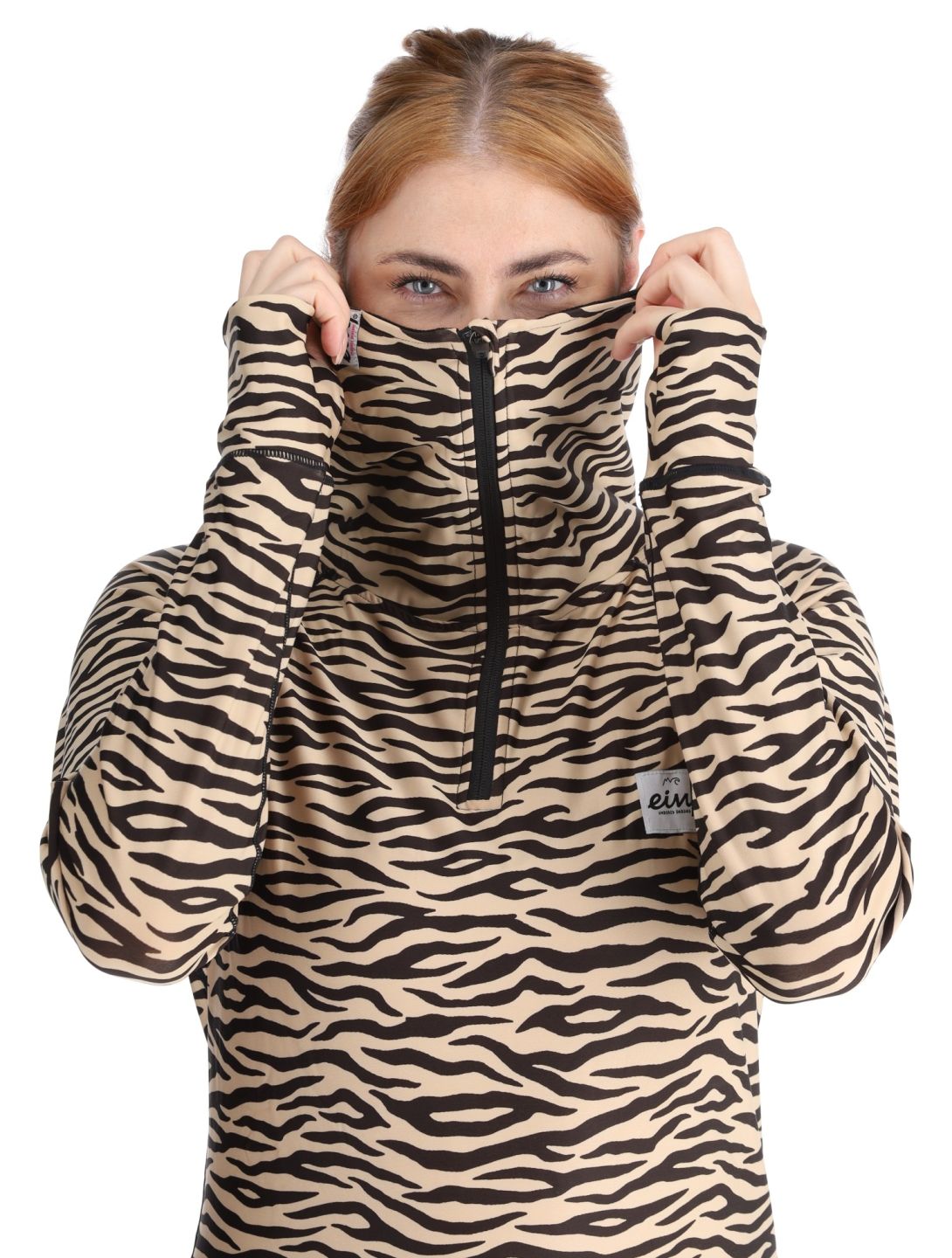 Eivy, Icecold Zip Pullover Damen Zebra braun 