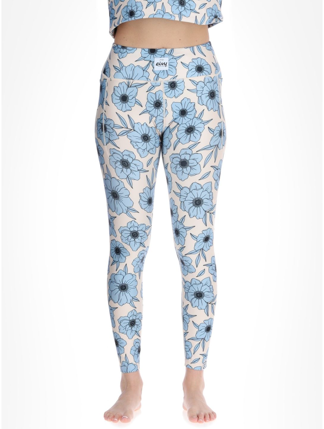 Eivy, Pocket Thermohose Damen Blue Flower blau, weiß 