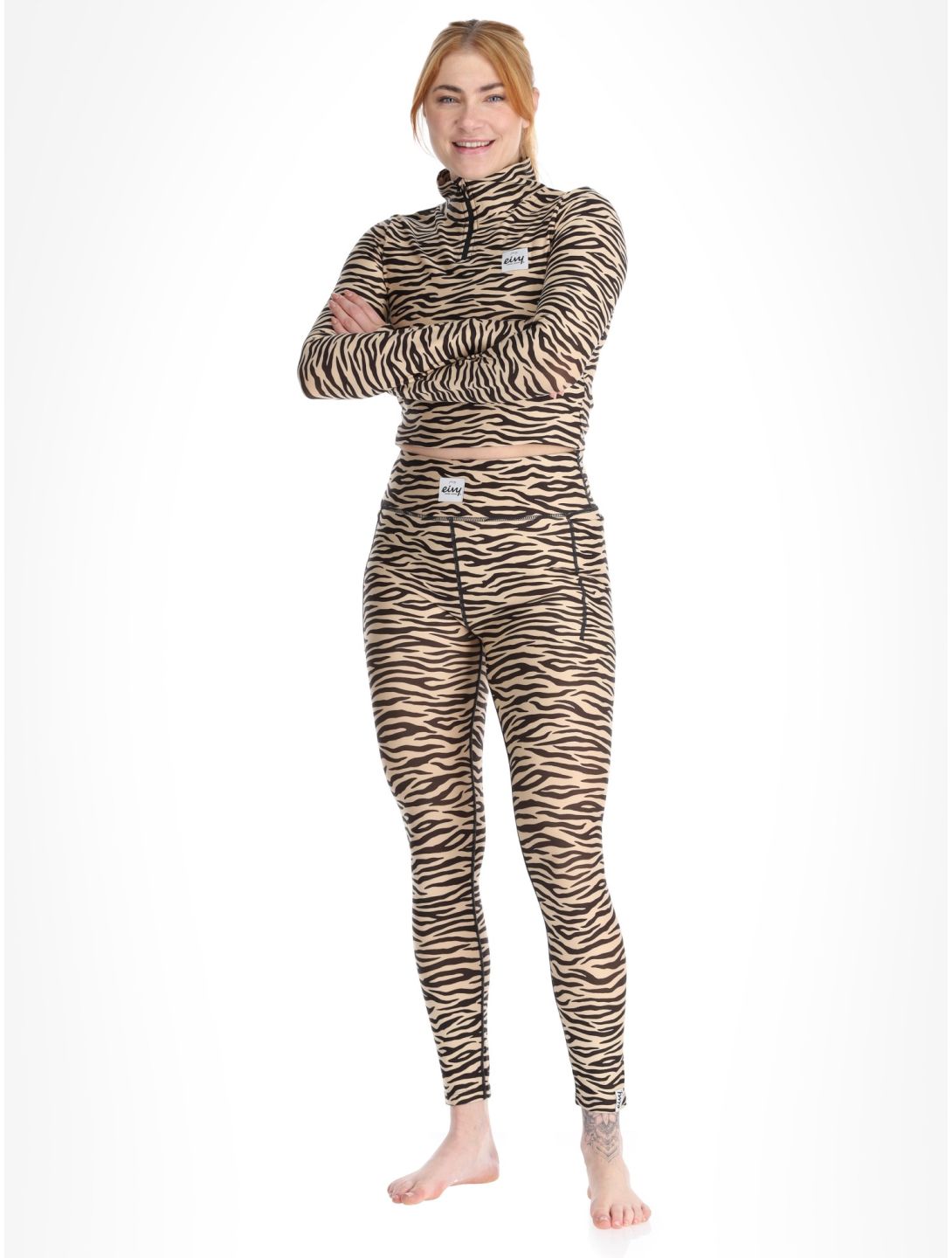 Eivy, Pocket Thermohose Damen Zebra braun 