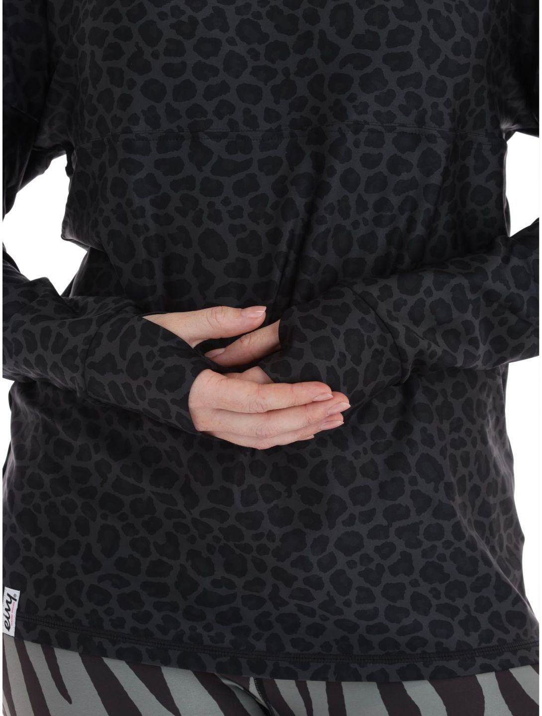 Eivy, Venture Pullover Damen Black Leopard schwarz 