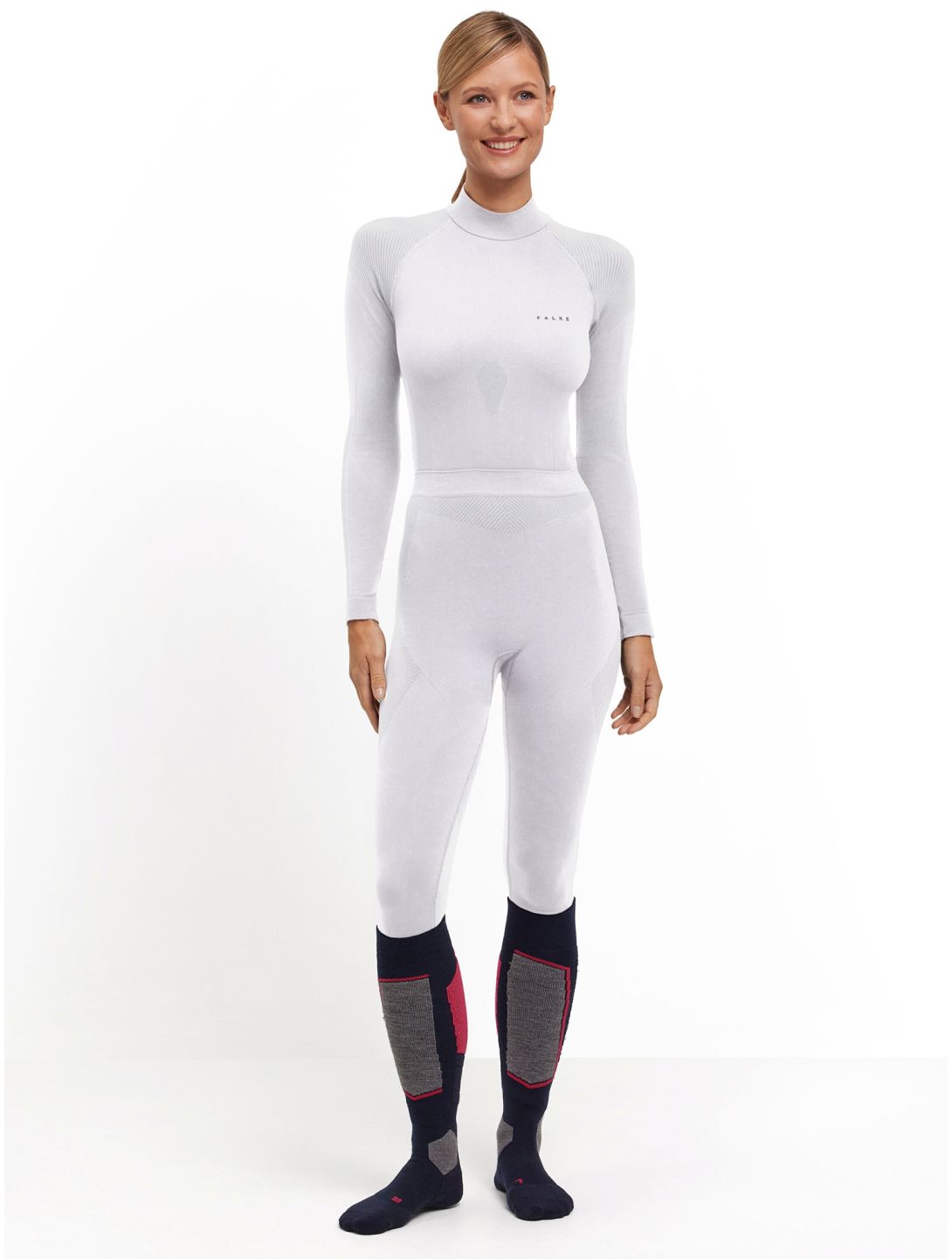 Falke, Long Tights Thermohose Damen White weiß 