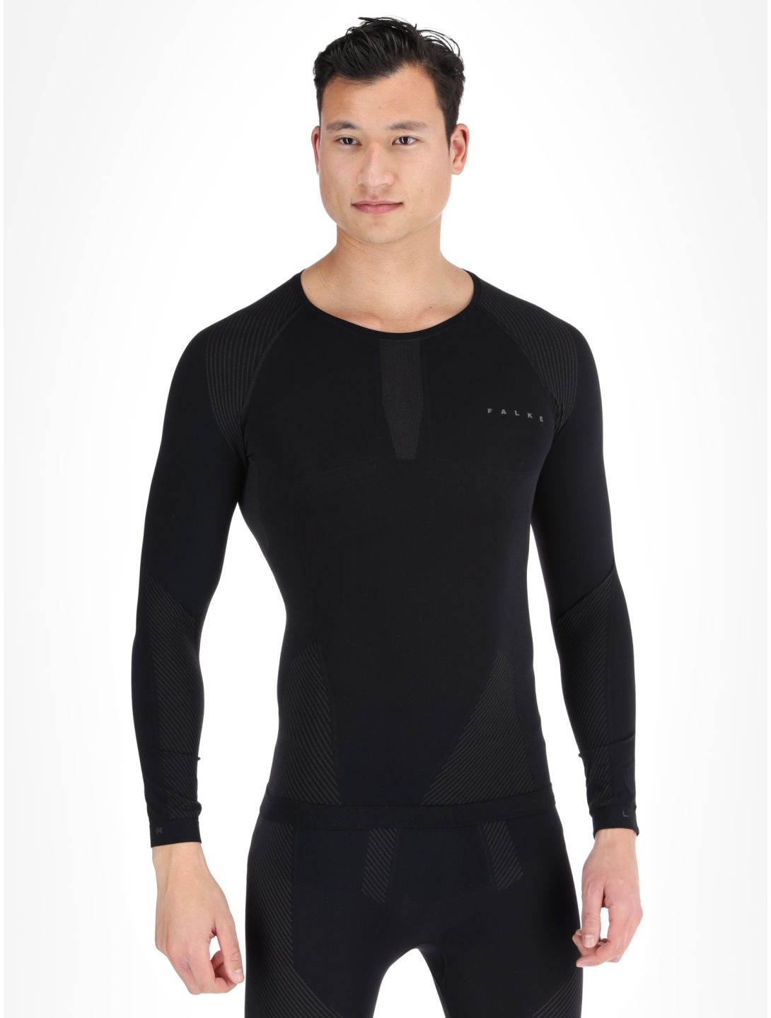 Falke, Longsleeved Shirt Thermoshirt Herren Black schwarz 