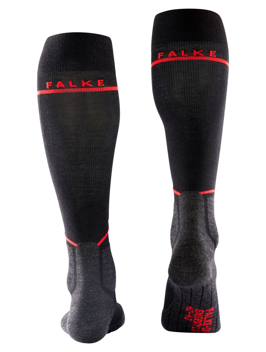 Falke, SK4 Advanced Compression Light Kompressionsstrümpfe Herren Black Mix grau, schwarz 