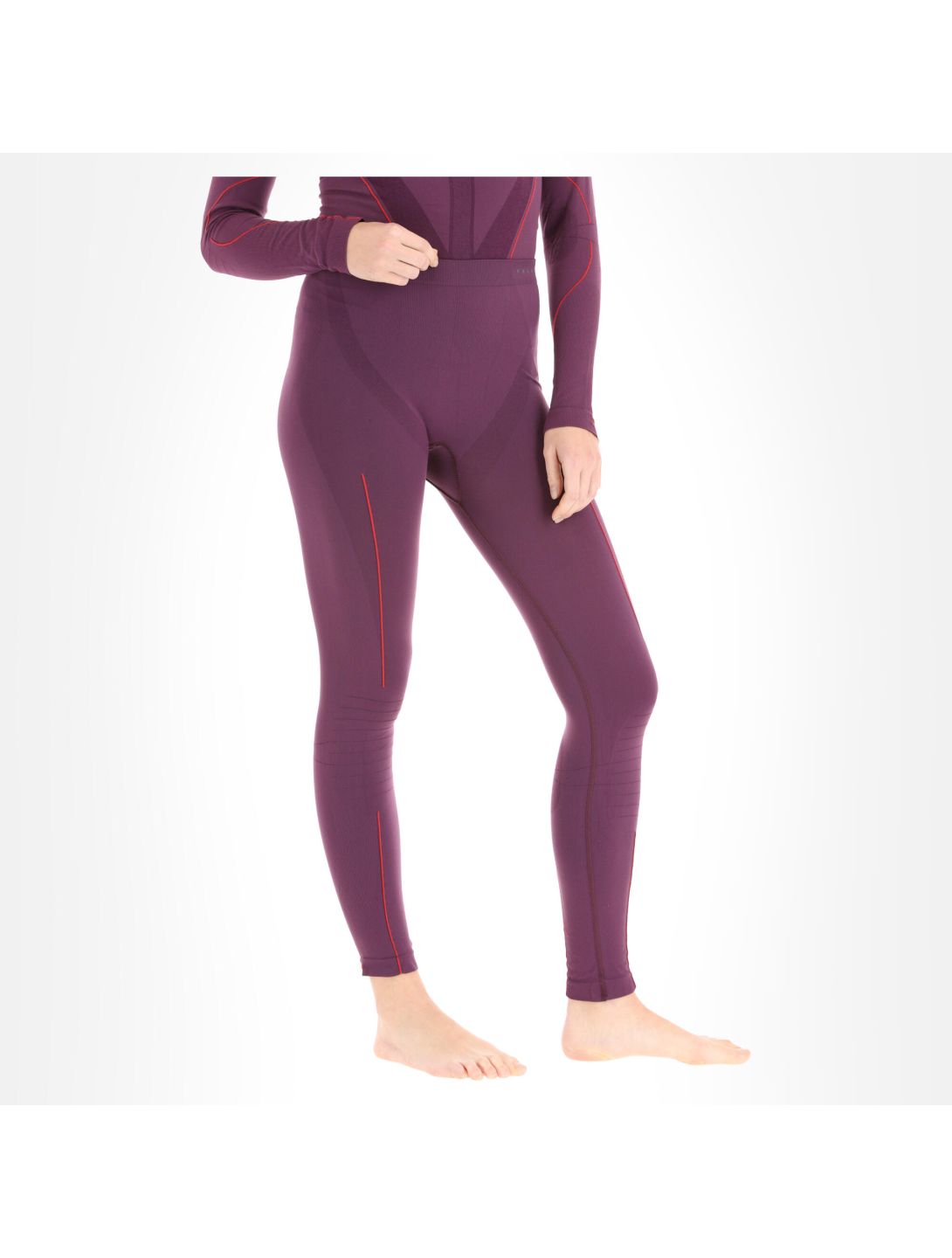 Falke, Long Tights W Thermohose Damen dark violet violett 