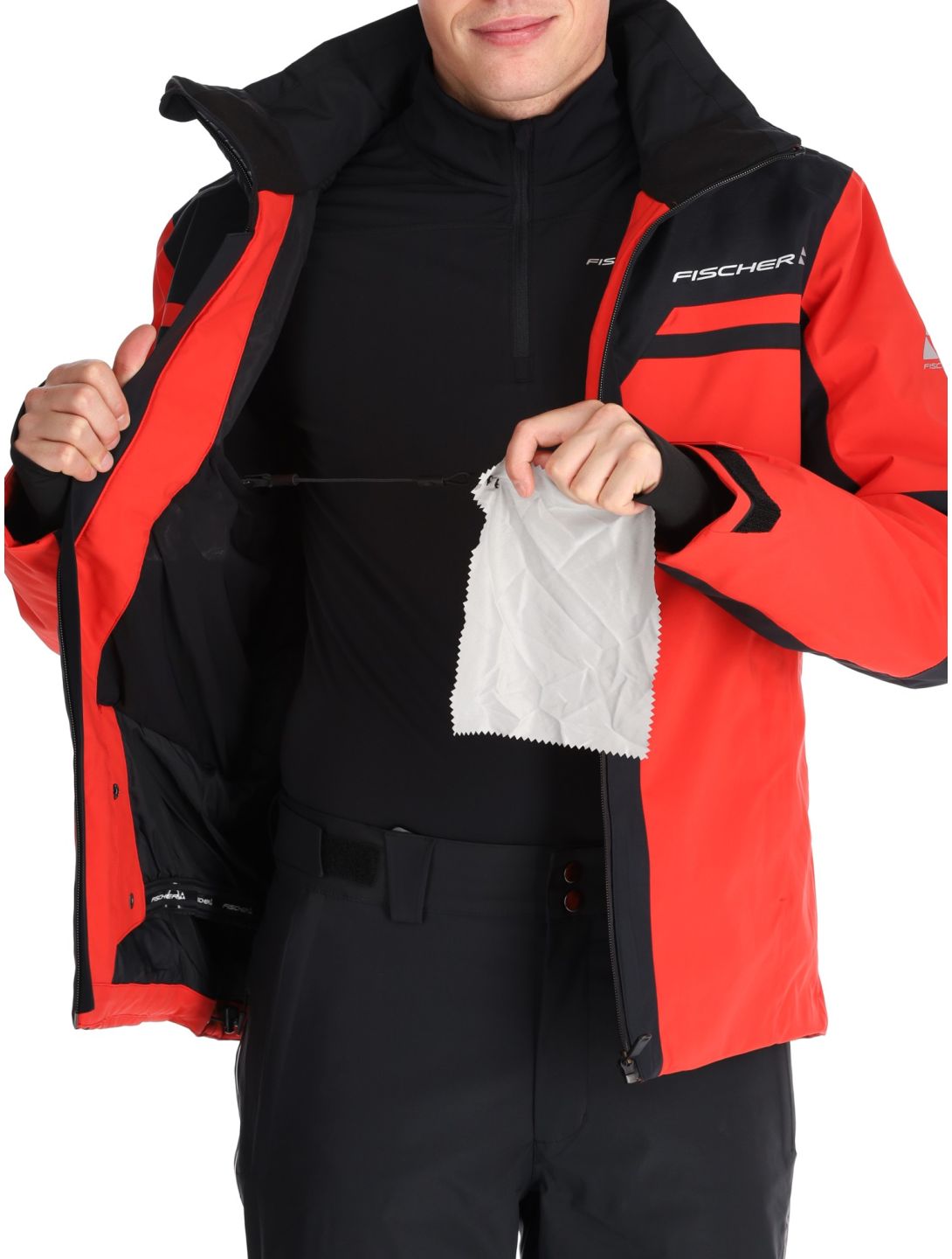 Fischer, Cascade Skijacke Herren C.Red-C.Red-Black 