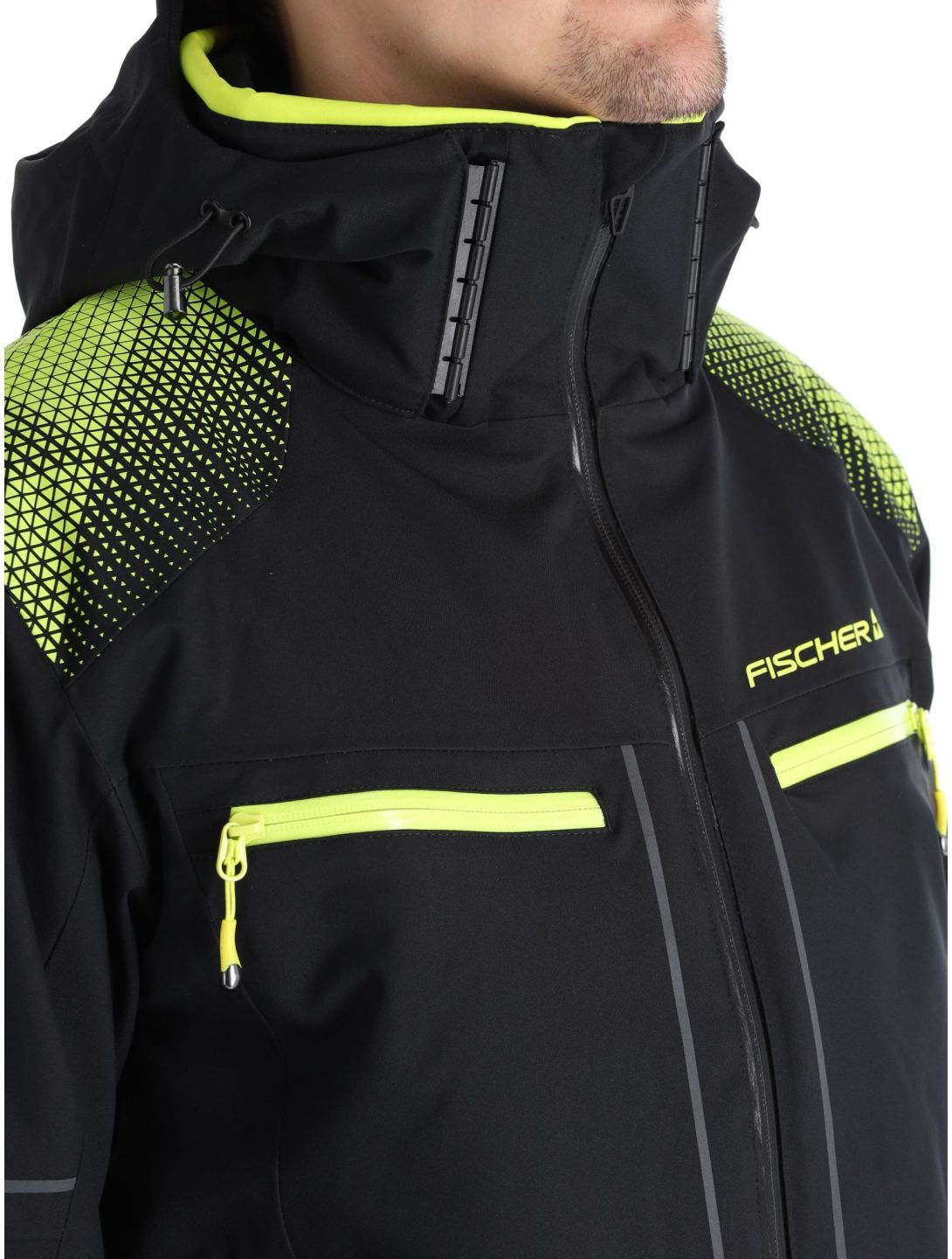 Fischer, RC4 Skijacke Herren Black schwarz 