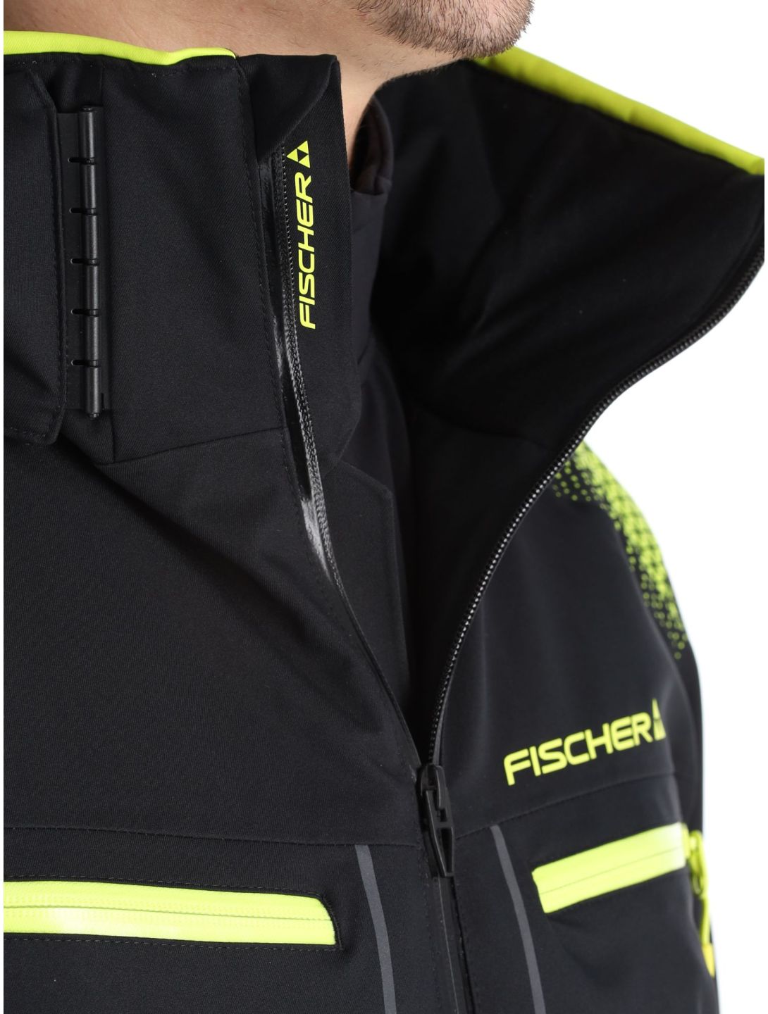 Fischer, RC4 Skijacke Herren Black schwarz 