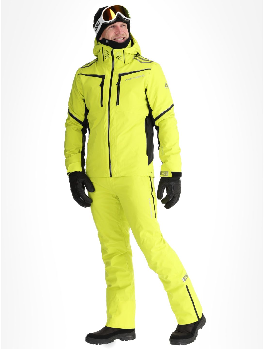 Fischer, RC4 Skijacke Herren Fischer Yellow gelb 