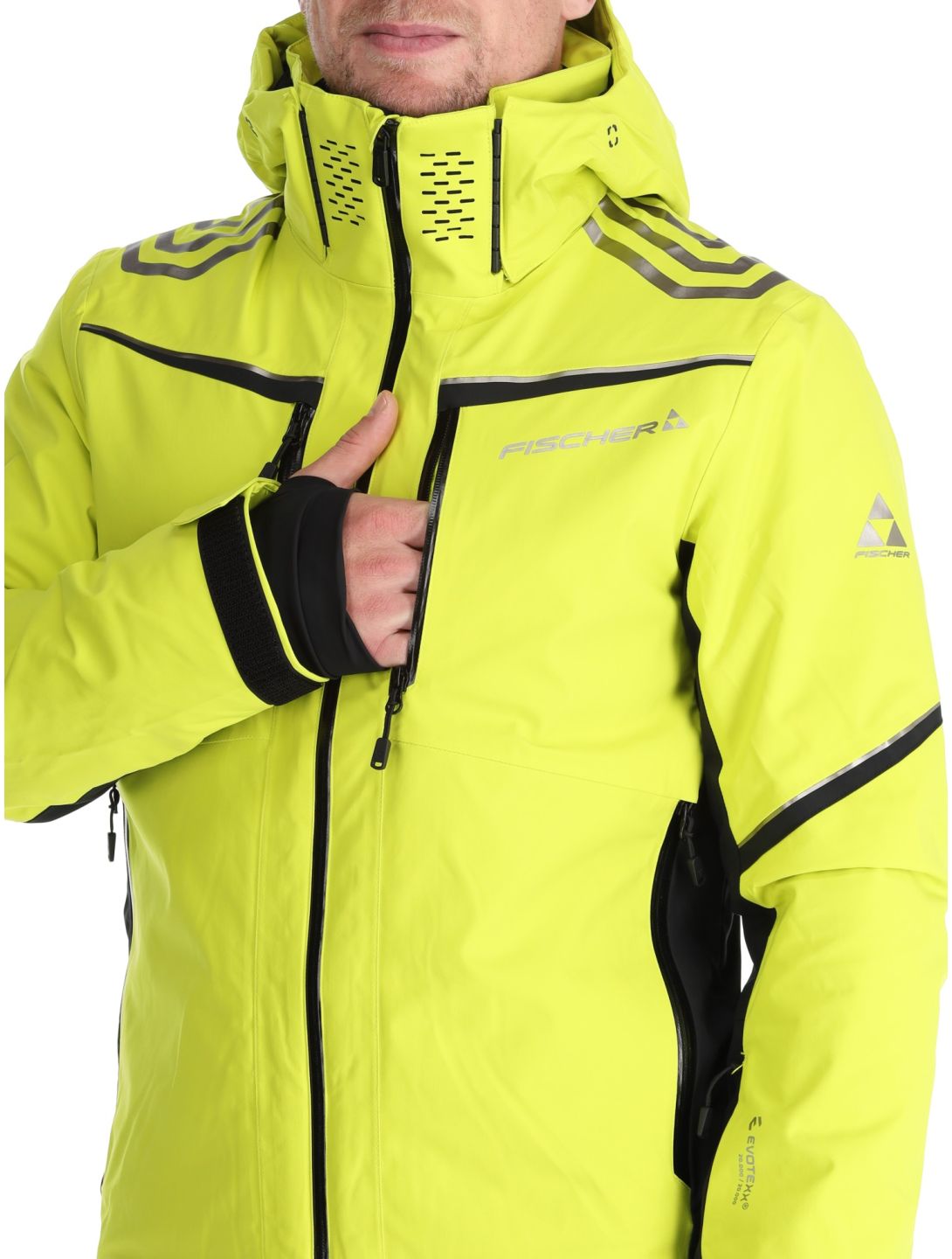 Fischer, RC4 Skijacke Herren Fischer Yellow gelb 