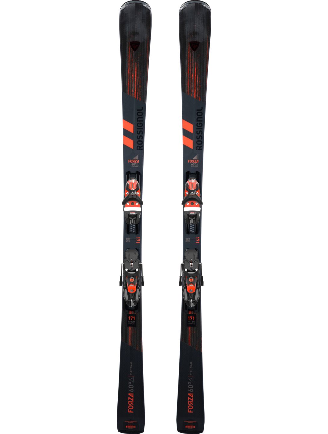 Rossignol, Forza 60° V-ti + Konect NX12 Skier Unisex Black schwarz 