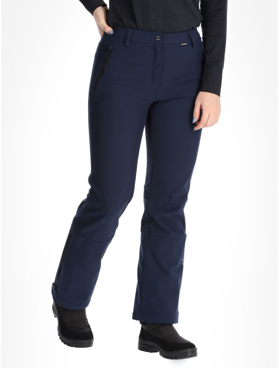 Frechen Softshell Skihose kurzes Modell Damen Dark Blue blau 