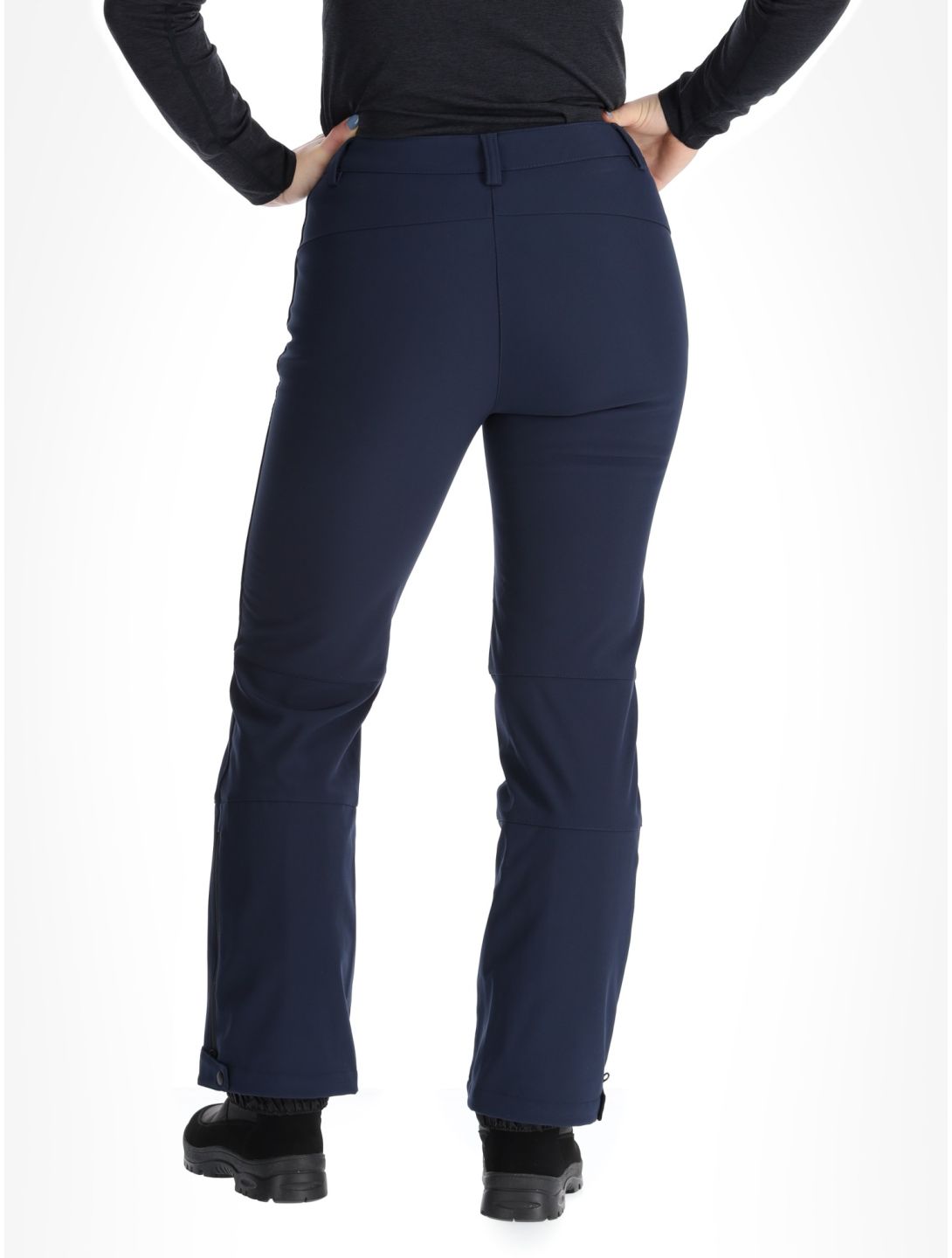 Frechen Softshell Skihose kurzes Modell Damen Dark Blue blau 