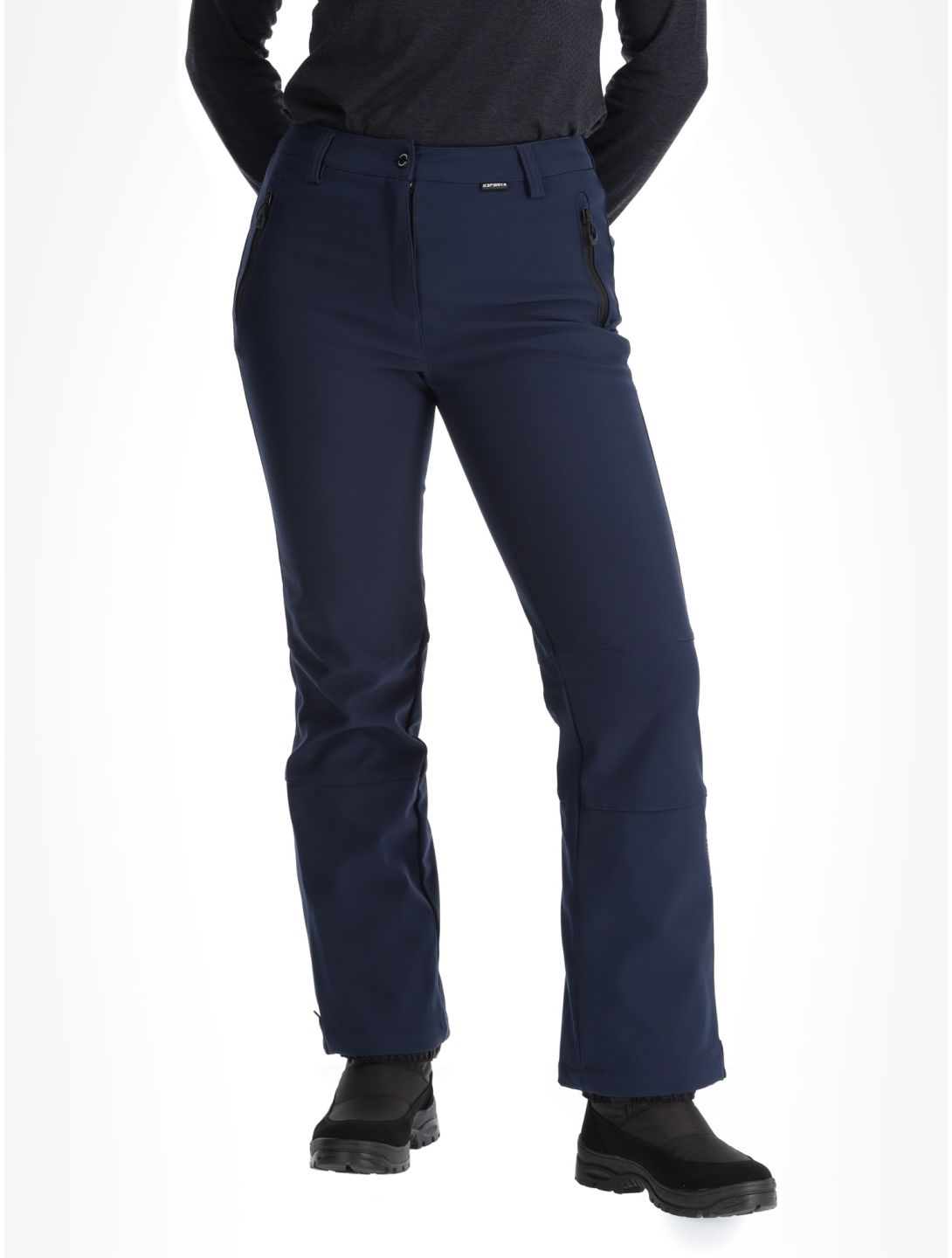 Frechen Softshell Skihose kurzes Modell Damen Dark Blue blau 