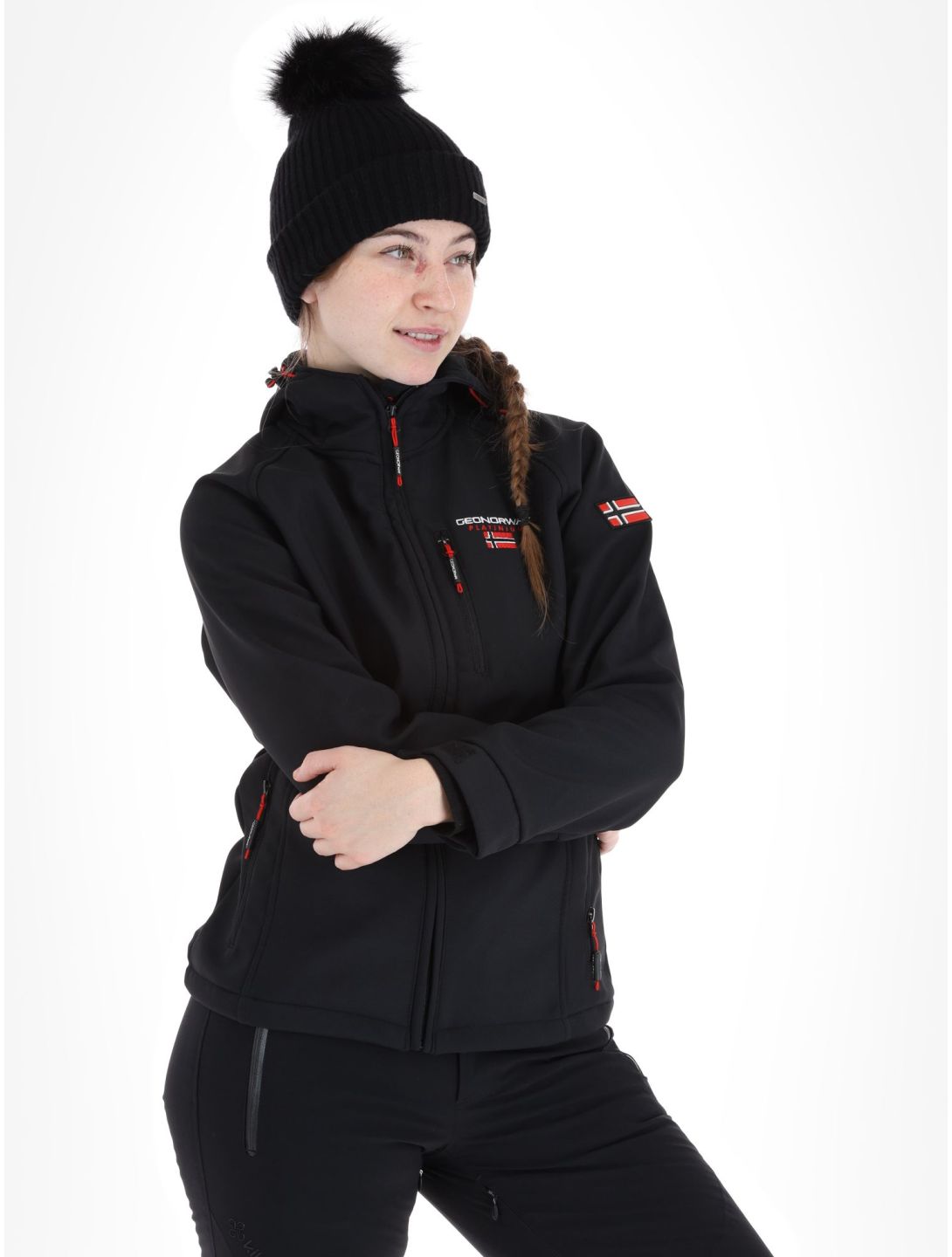 Geographical Norway, Tacer Softshell Skijacke Damen Black schwarz 