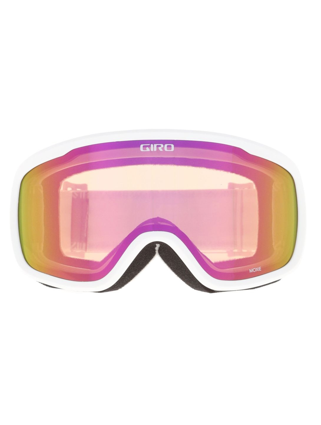 Giro, Moxie Skibrille Unisex White & Grey Chute - Amber Pink grau, weiß 