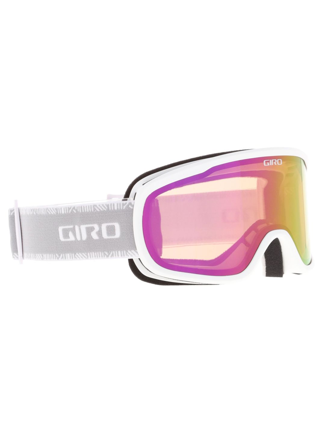 Giro, Moxie Skibrille Unisex White & Grey Chute - Amber Pink grau, weiß 