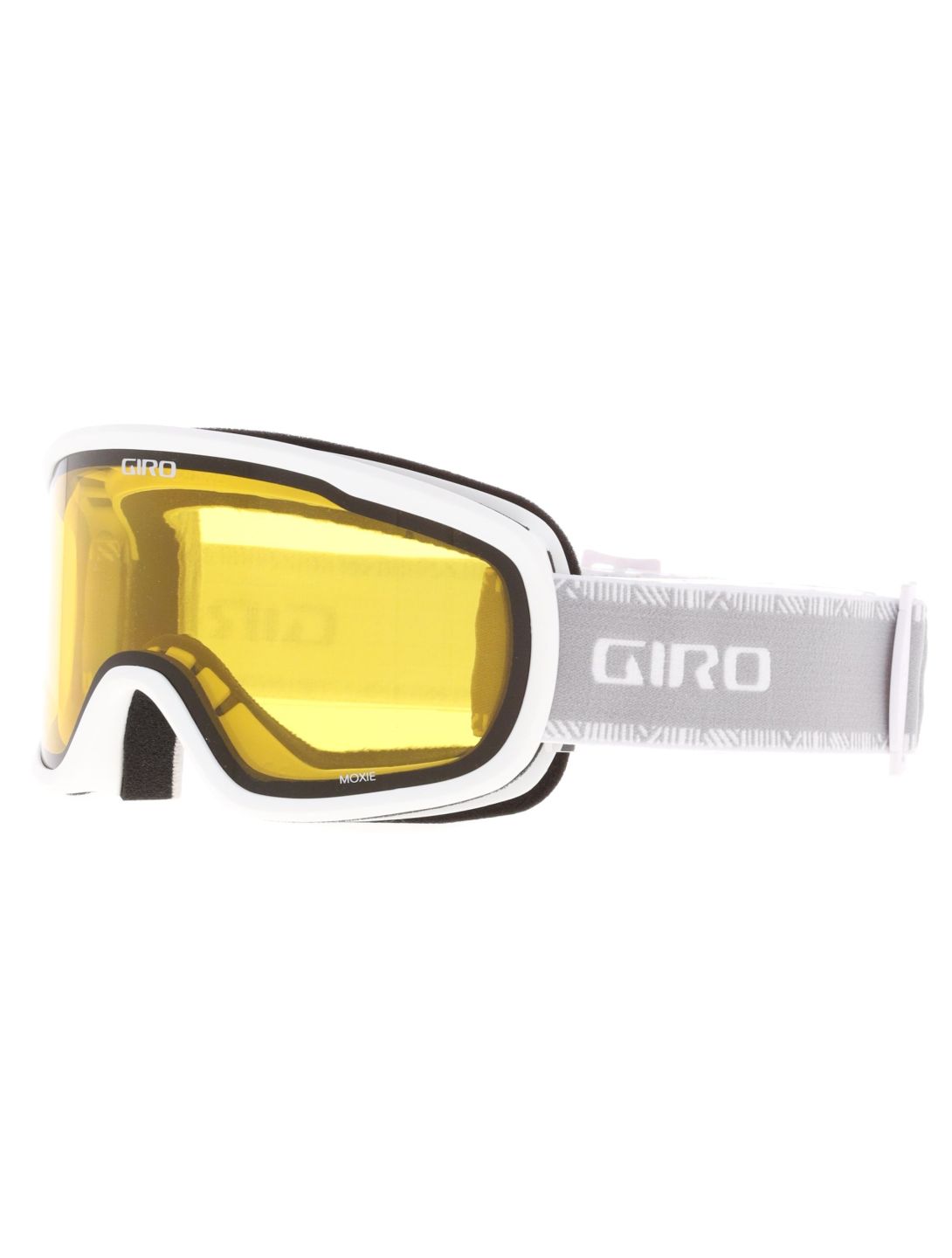 Giro, Moxie Skibrille Unisex White & Grey Chute - Amber Pink grau, weiß 