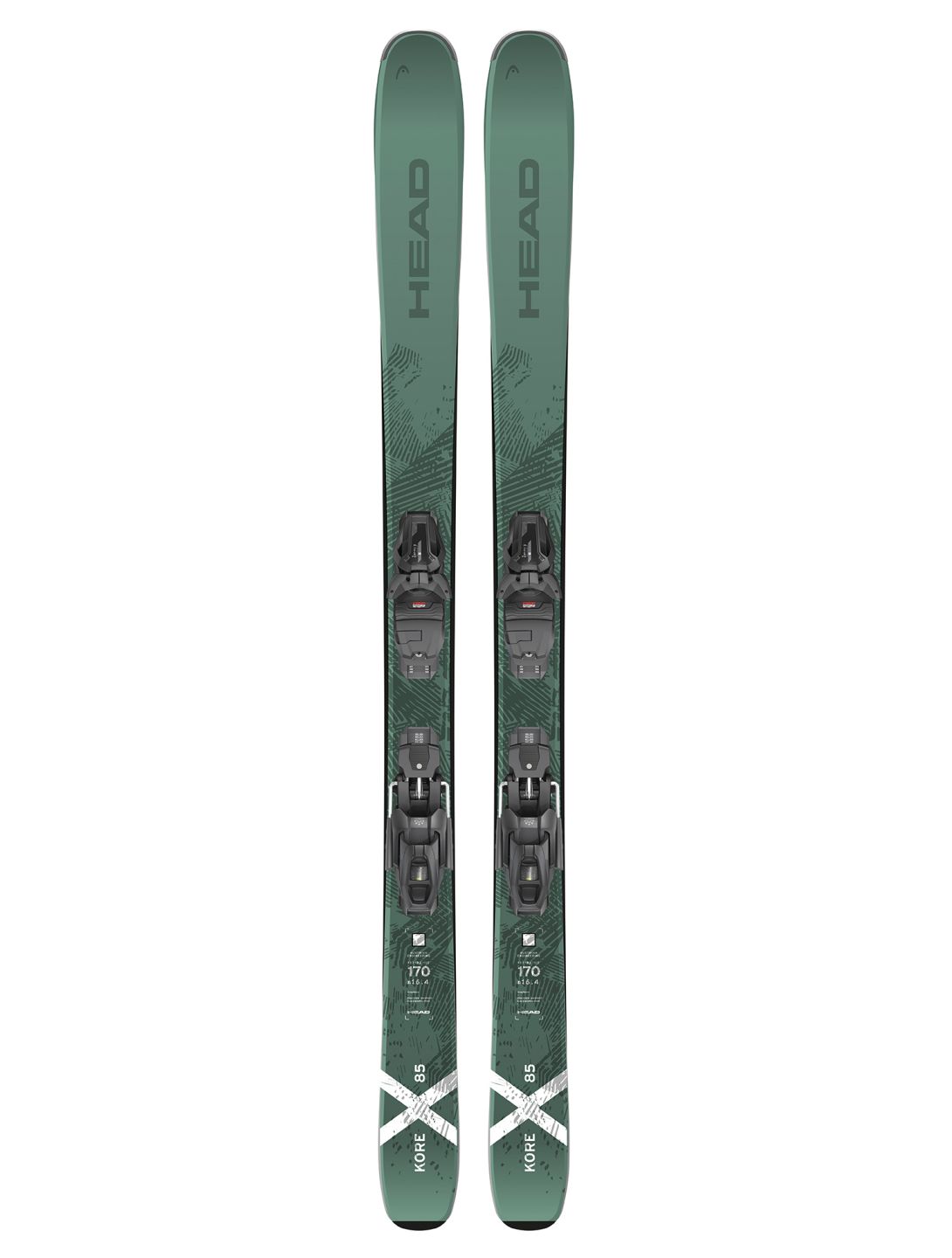 Head, Kore X 85 + PRW 11 GW Skier Unisex Green 