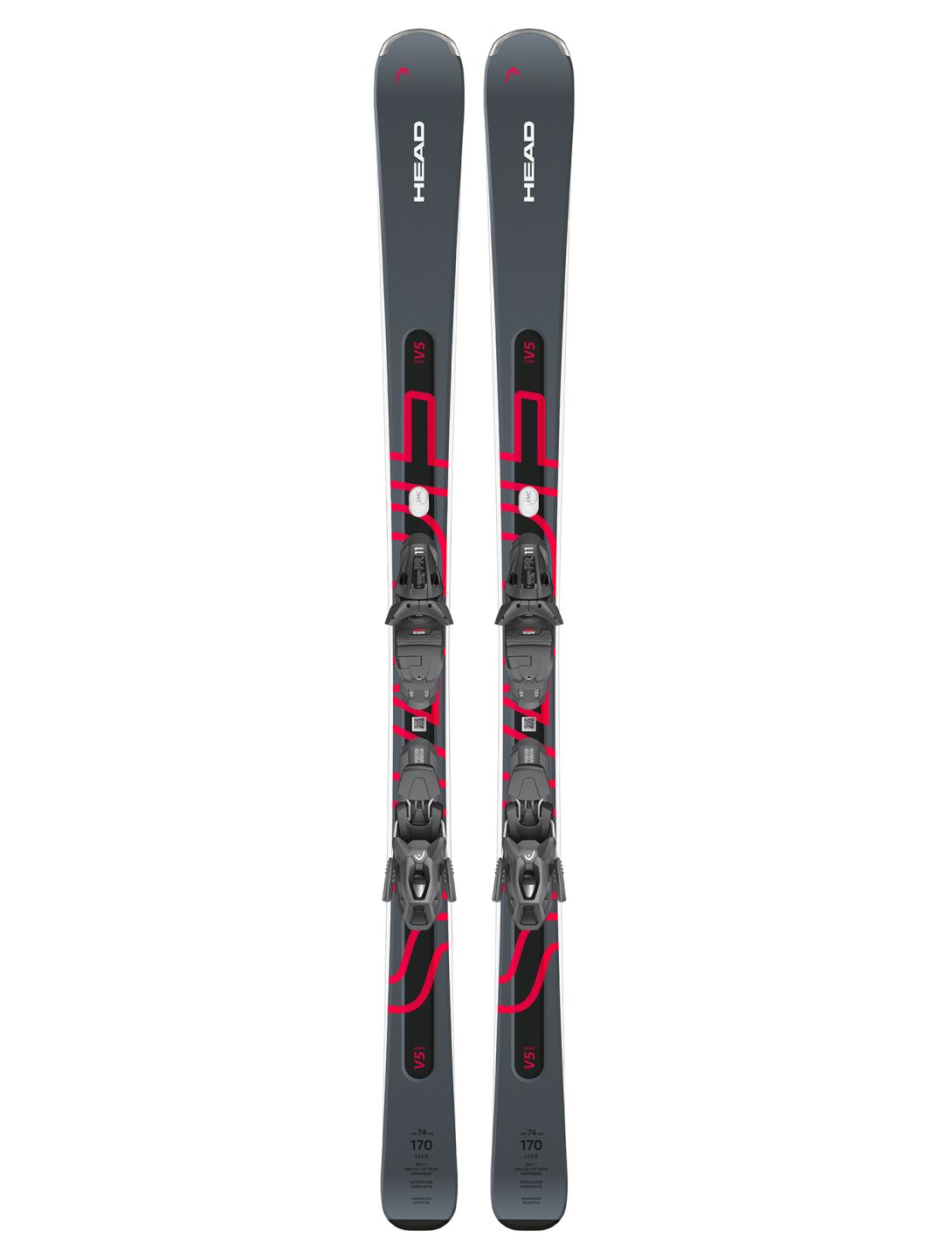 Head, Shape e.V5 SW + PR 11 GW (2024-2025) Skier Unisex Grey Red 