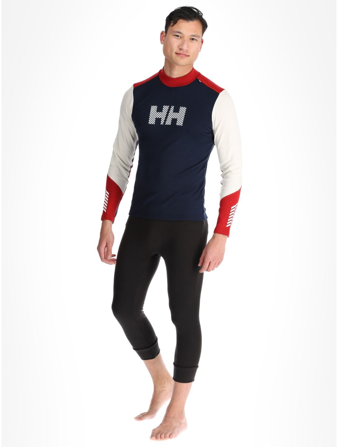 Helly Hansen, Lifa Merino Midw Logo Thermoshirt Herren Offwhite weiß 