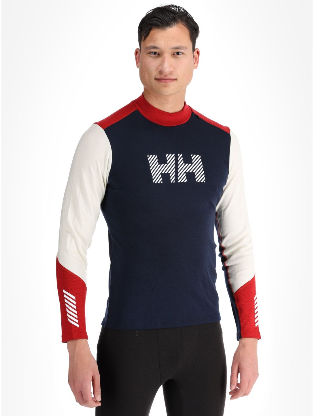 Helly Hansen, Lifa Merino Midw Logo Thermoshirt Herren Offwhite weiß 