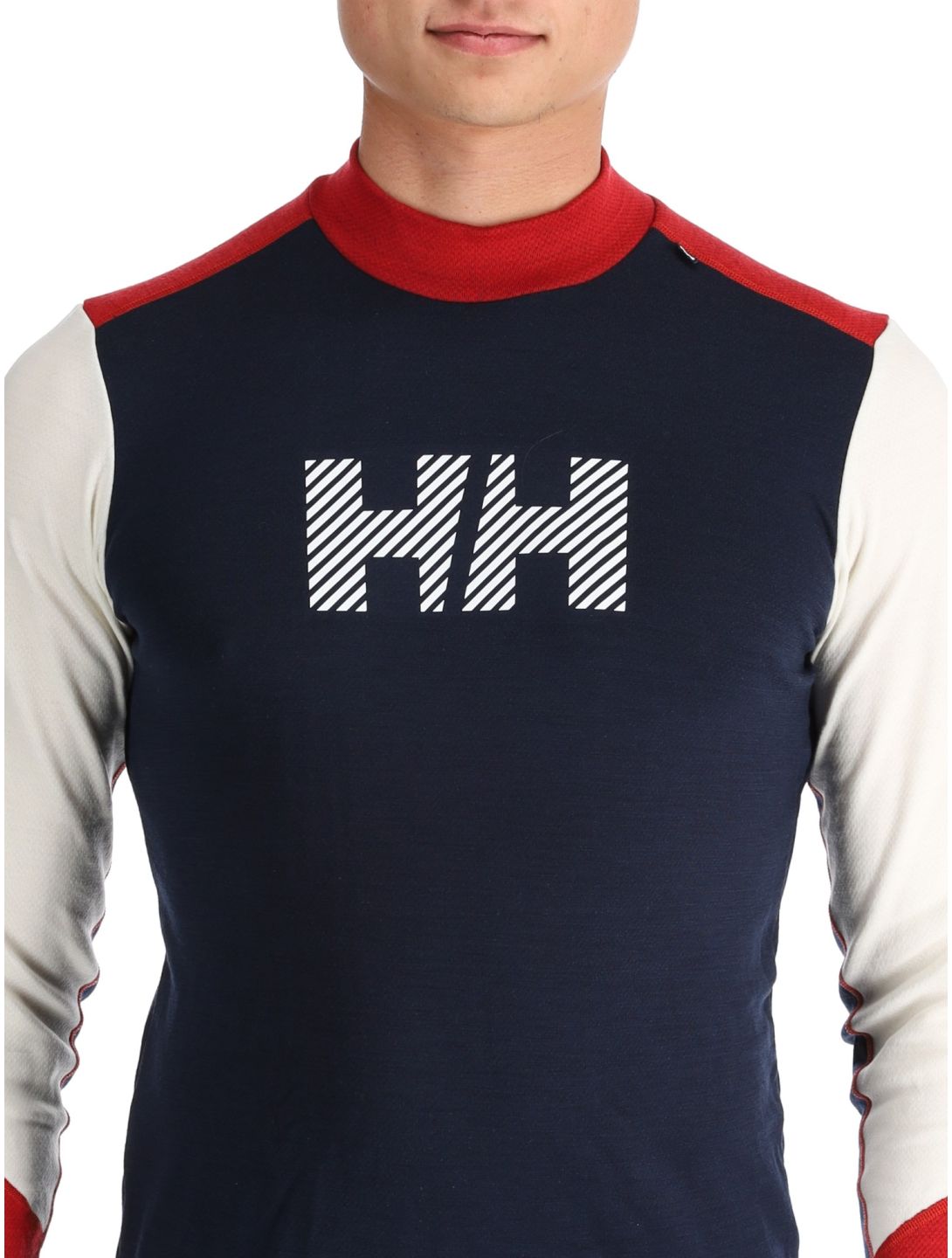 Helly Hansen, Lifa Merino Midw Logo Thermoshirt Herren Offwhite weiß 