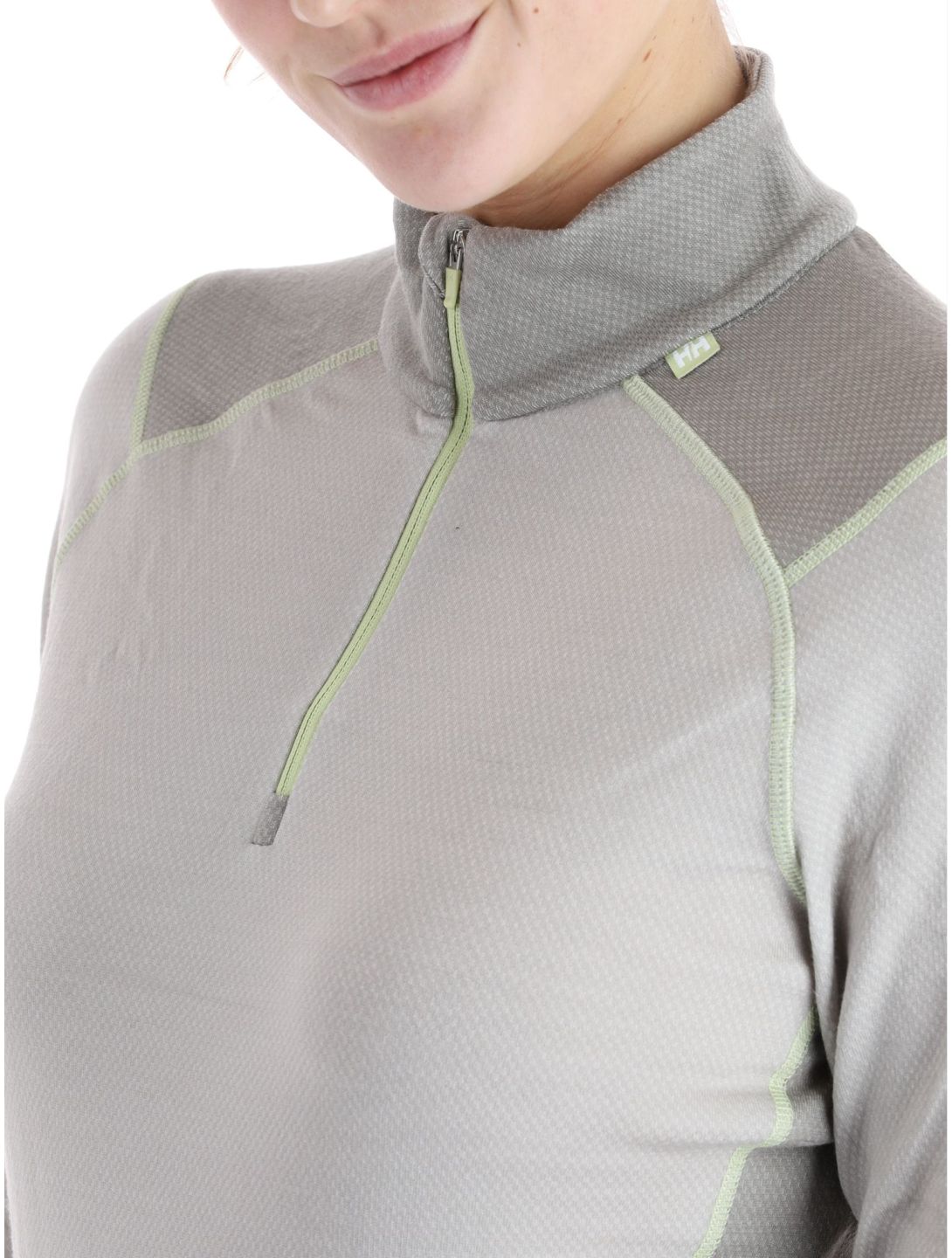 Helly Hansen, Lifa Merino Midweight 1/2 Zip Pullover Damen Mellow Grey grau 