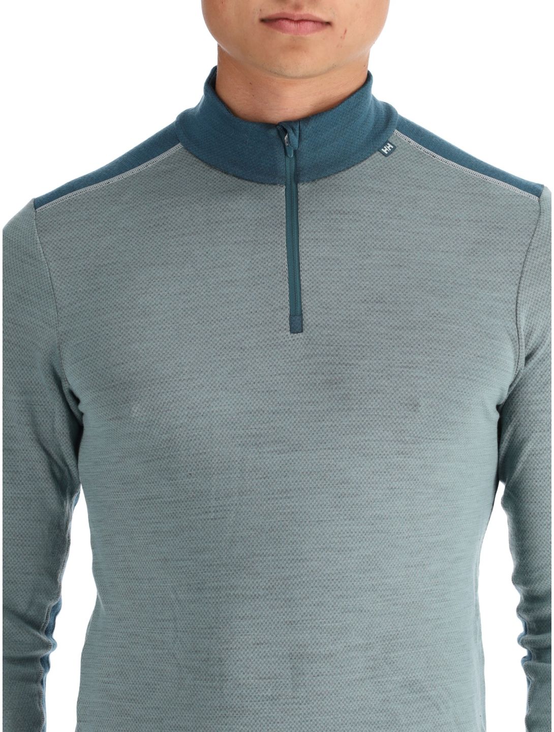 Helly Hansen, Lifa Merino Midweight 1/2 Zip Pullover Herren Cactus grün 