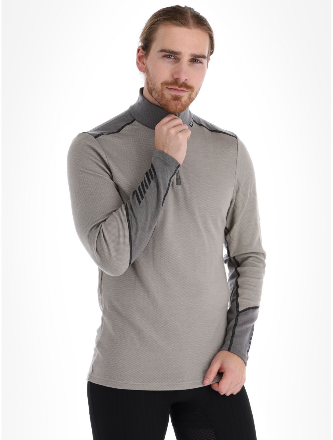 Helly Hansen, Lifa Merino Midweight 1/2 Zip Pullover Herren Terrazzo grau 