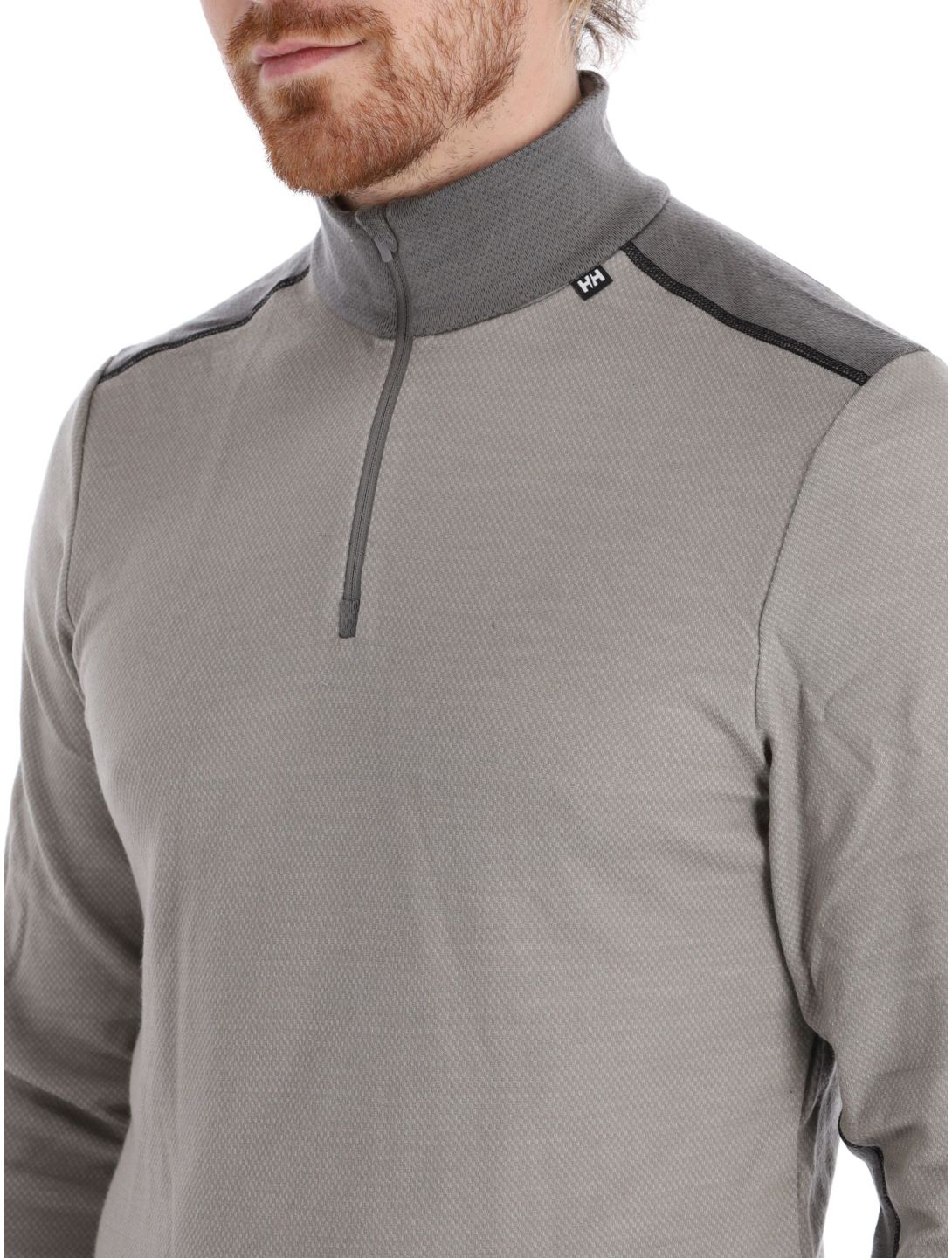 Helly Hansen, Lifa Merino Midweight 1/2 Zip Pullover Herren Terrazzo grau 