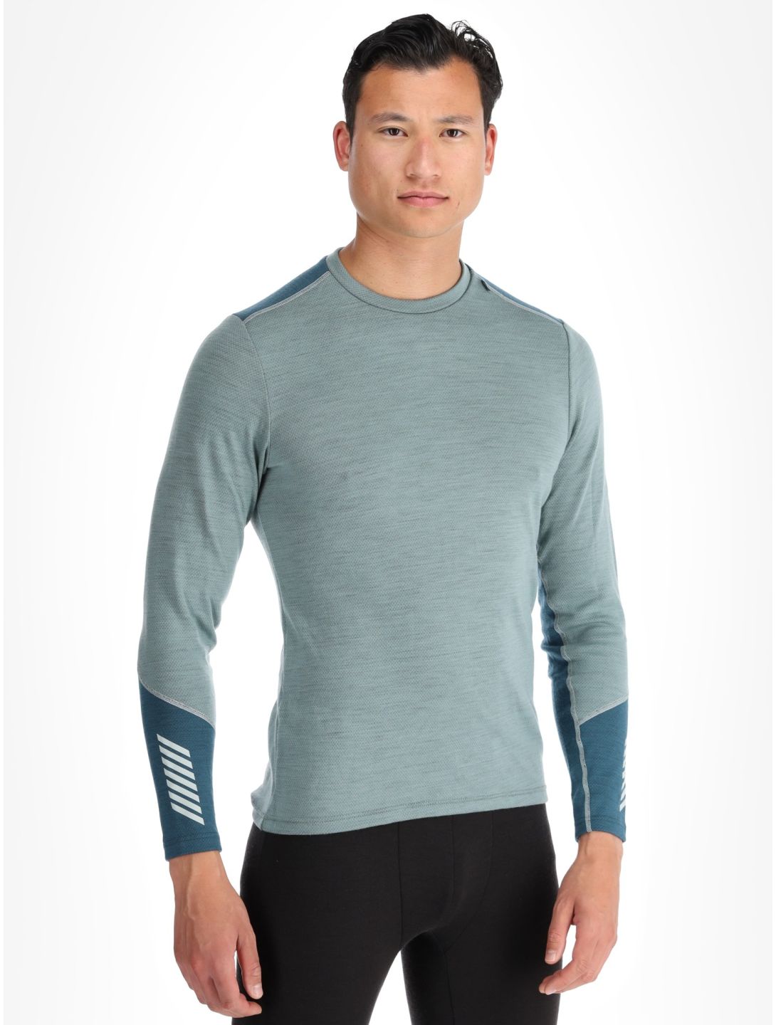 Helly Hansen, Lifa Merino Midweight Crew Thermoshirt Herren Cactus grün 