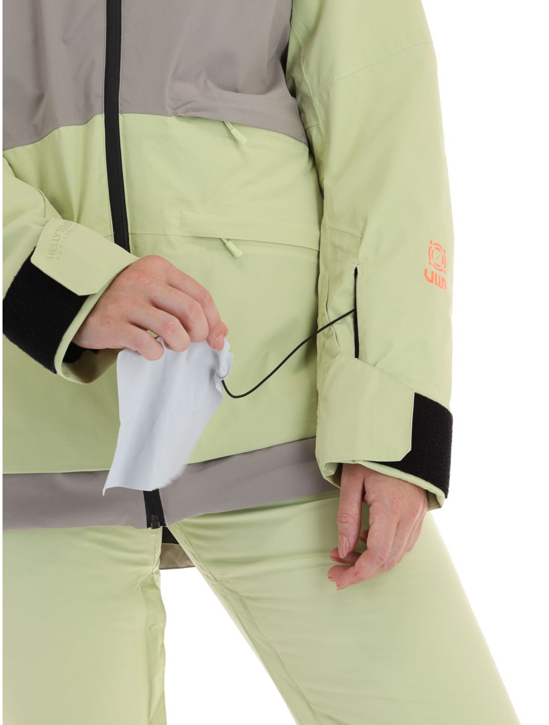 Helly Hansen, Powchaser 2.0 Skijacke Damen Iced Matcha grün 