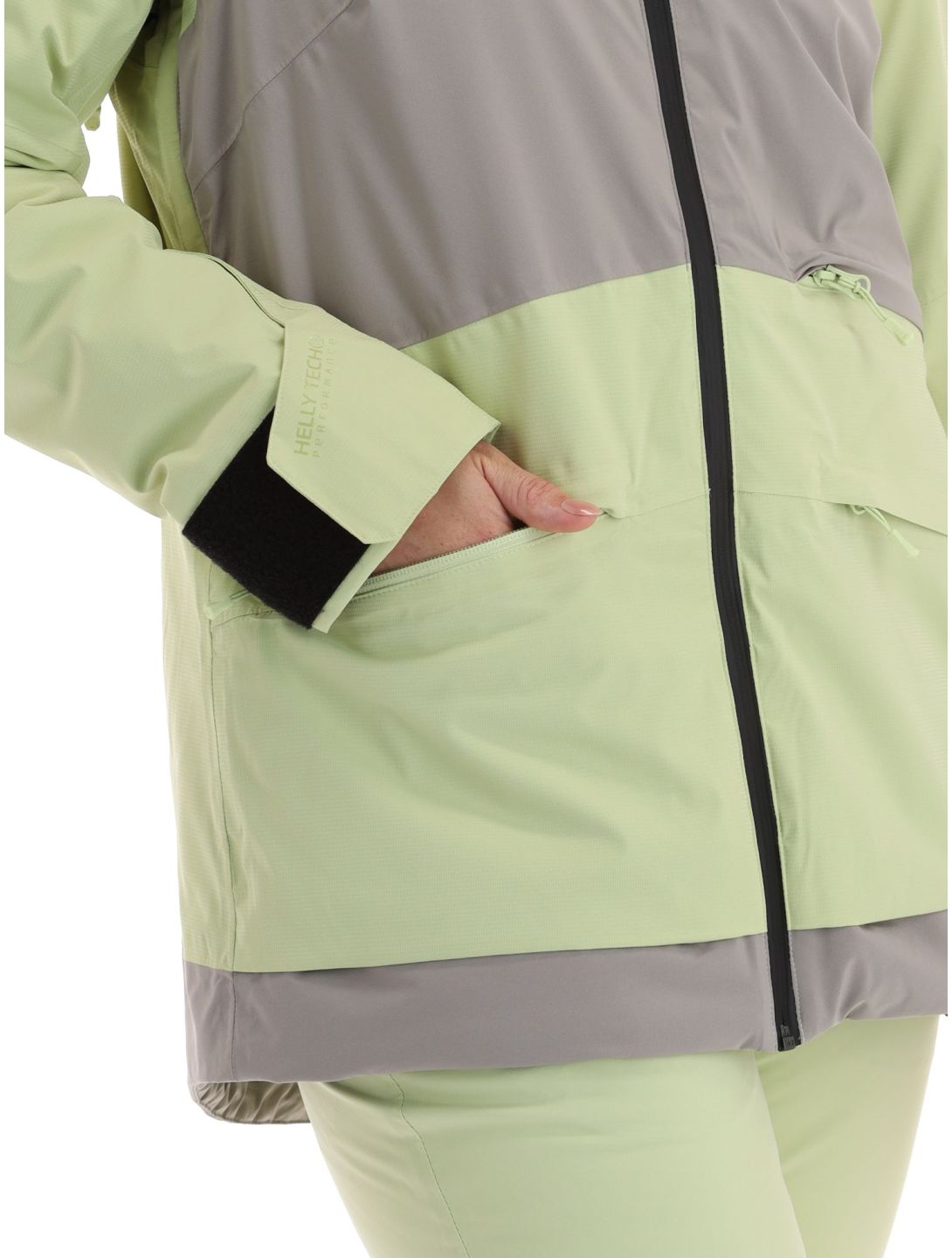 Helly Hansen, Powchaser 2.0 Skijacke Damen Iced Matcha grün 