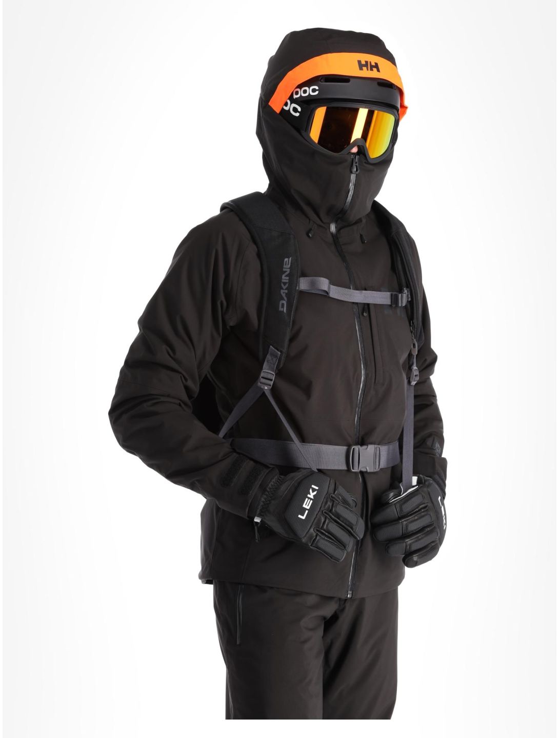 Helly Hansen, Powderface Skijacke Herren Black schwarz 