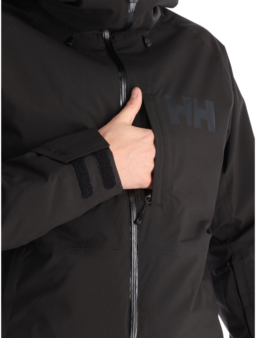 Helly Hansen, Powderface Skijacke Herren Black schwarz 