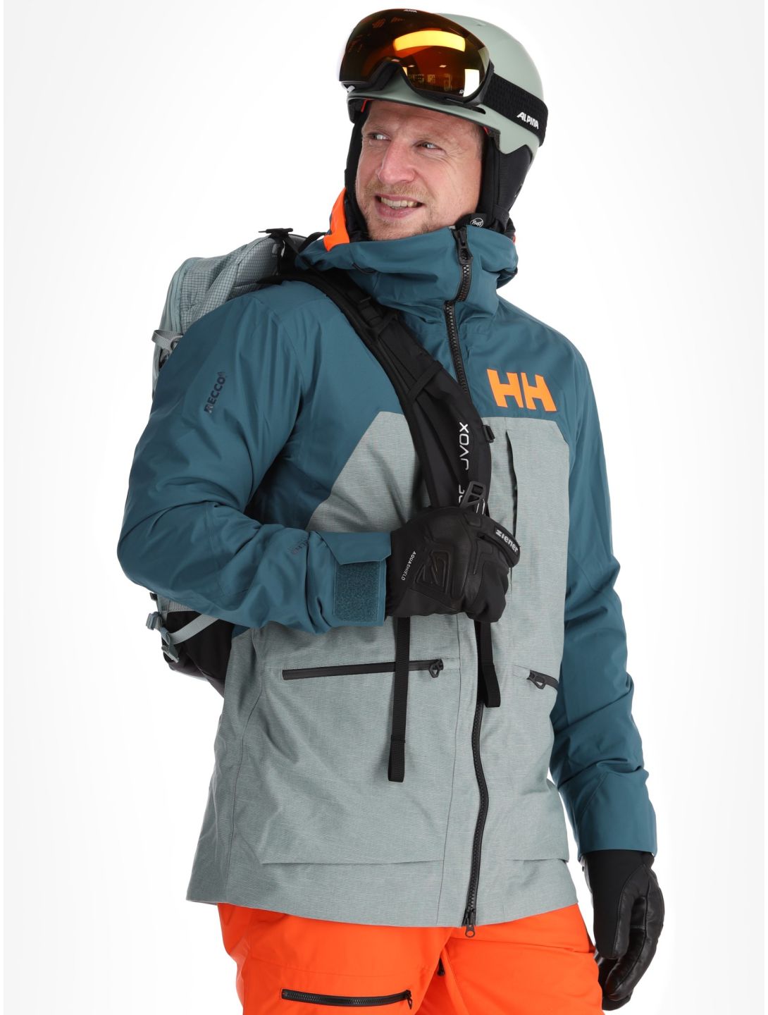 Helly Hansen, Straightline Lifaloft 2.0 Jkt Skijacke Herren Dark Creek grün 