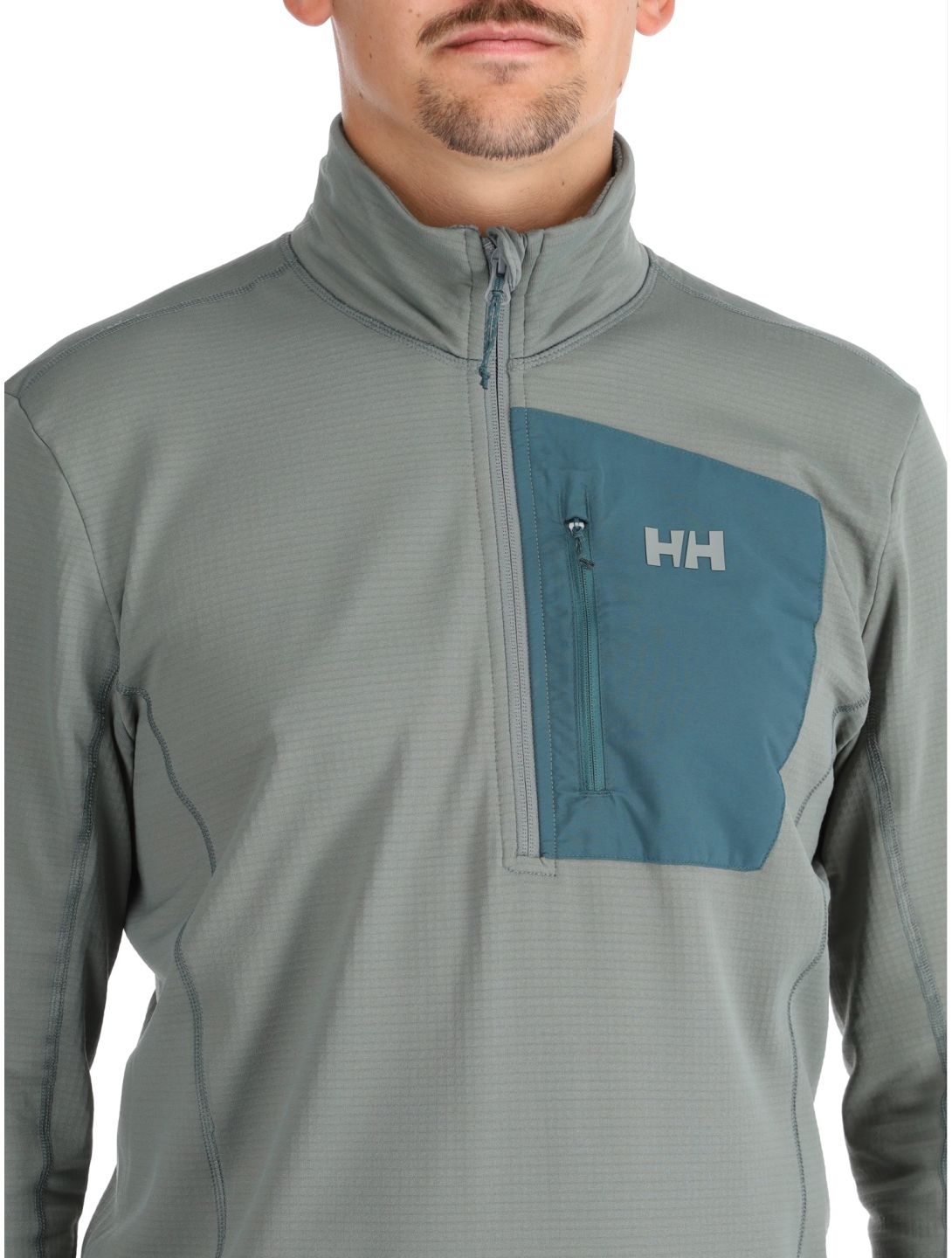 Helly Hansen, Versalite 1/2 Zip Pullover Herren Grey Cactus grau, grün 